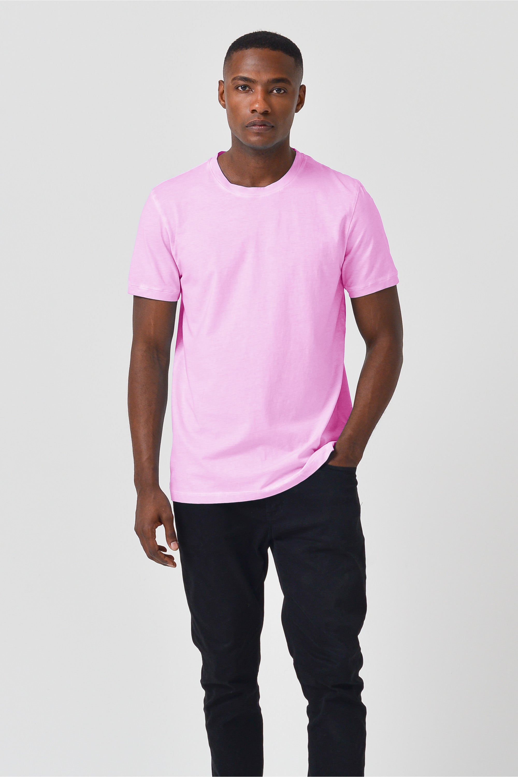 Smart Casual Cotton T-Shirt - Candy