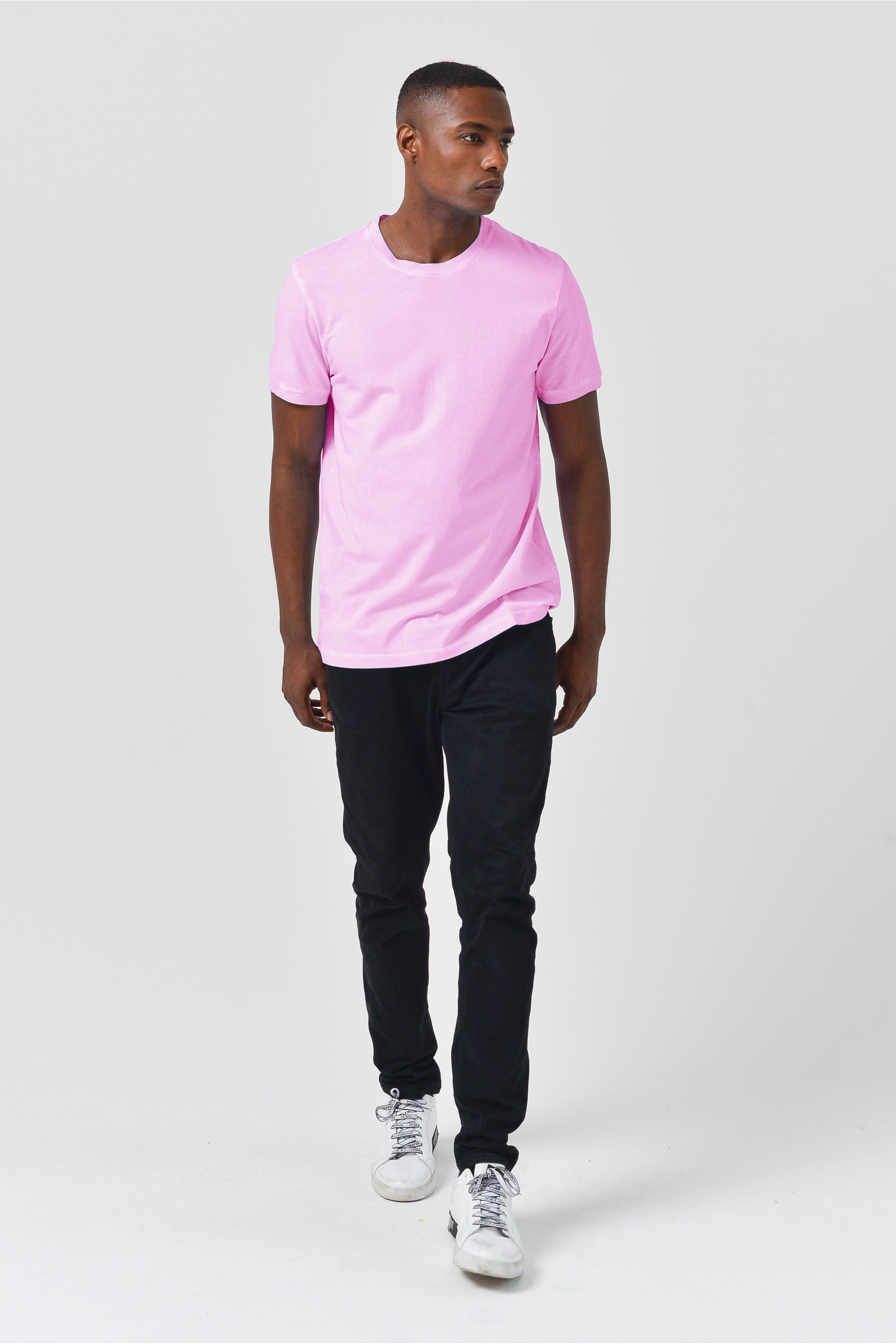 Smart Casual Cotton T-Shirt - Candy