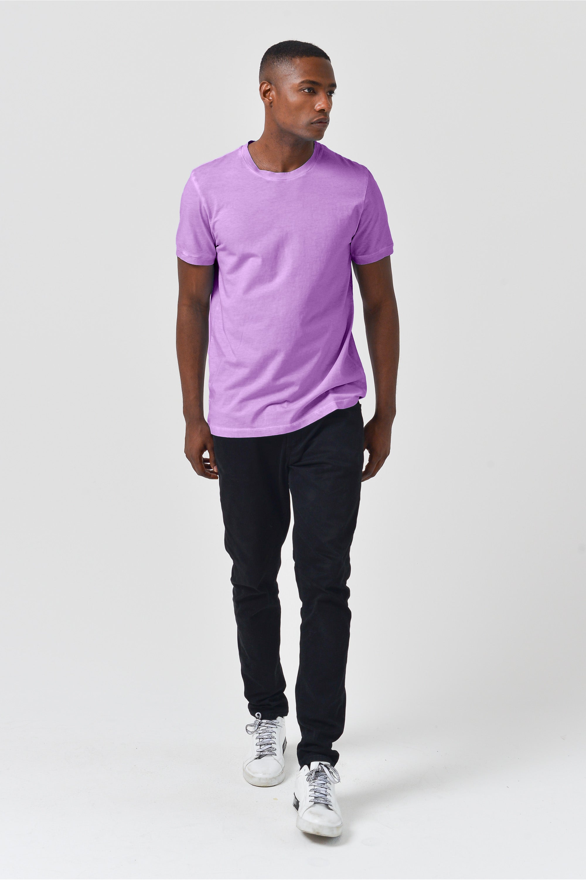 Smart Casual Cotton T-Shirt - Morado