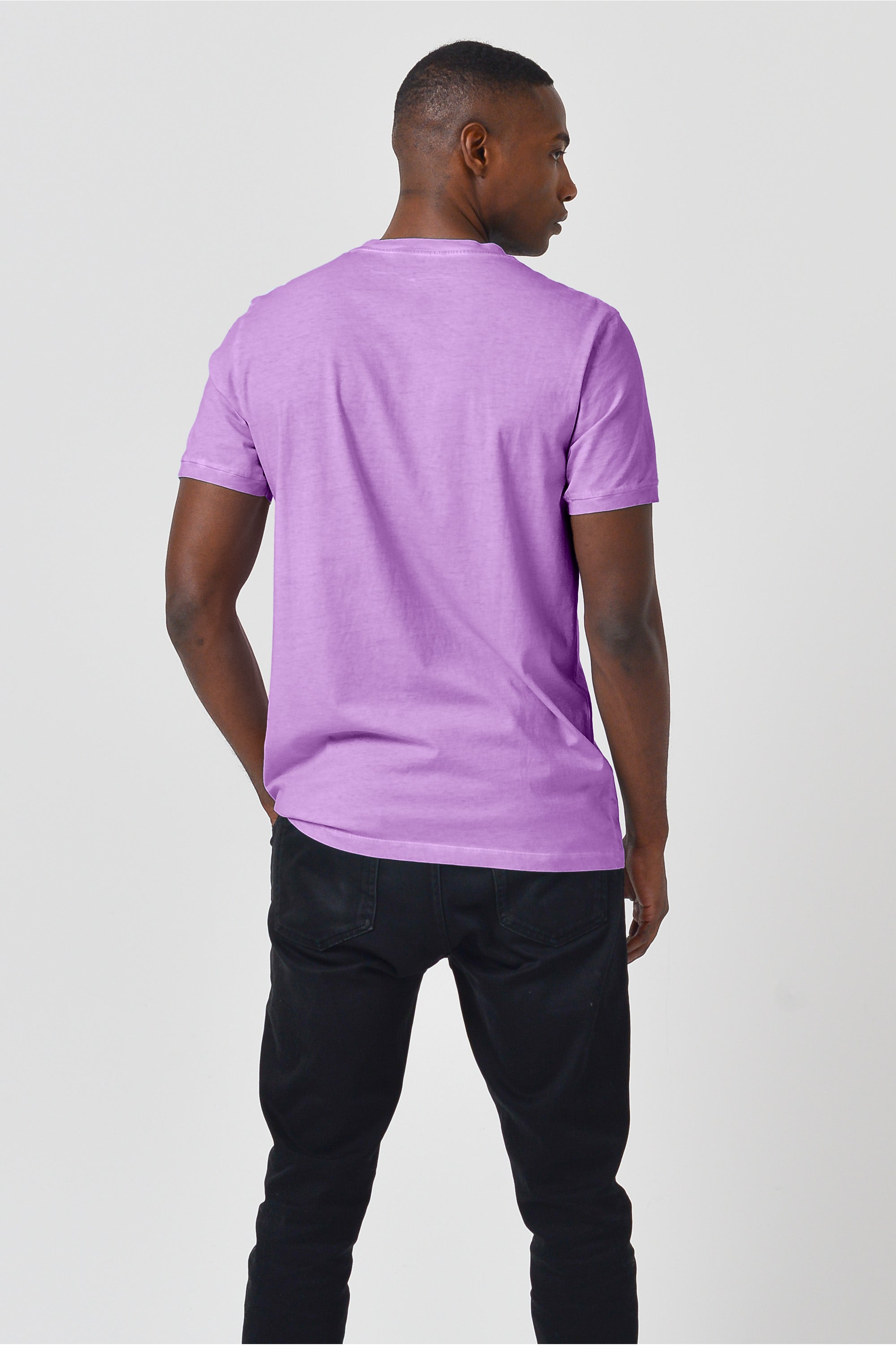 Smart Casual Cotton T-Shirt - Morado