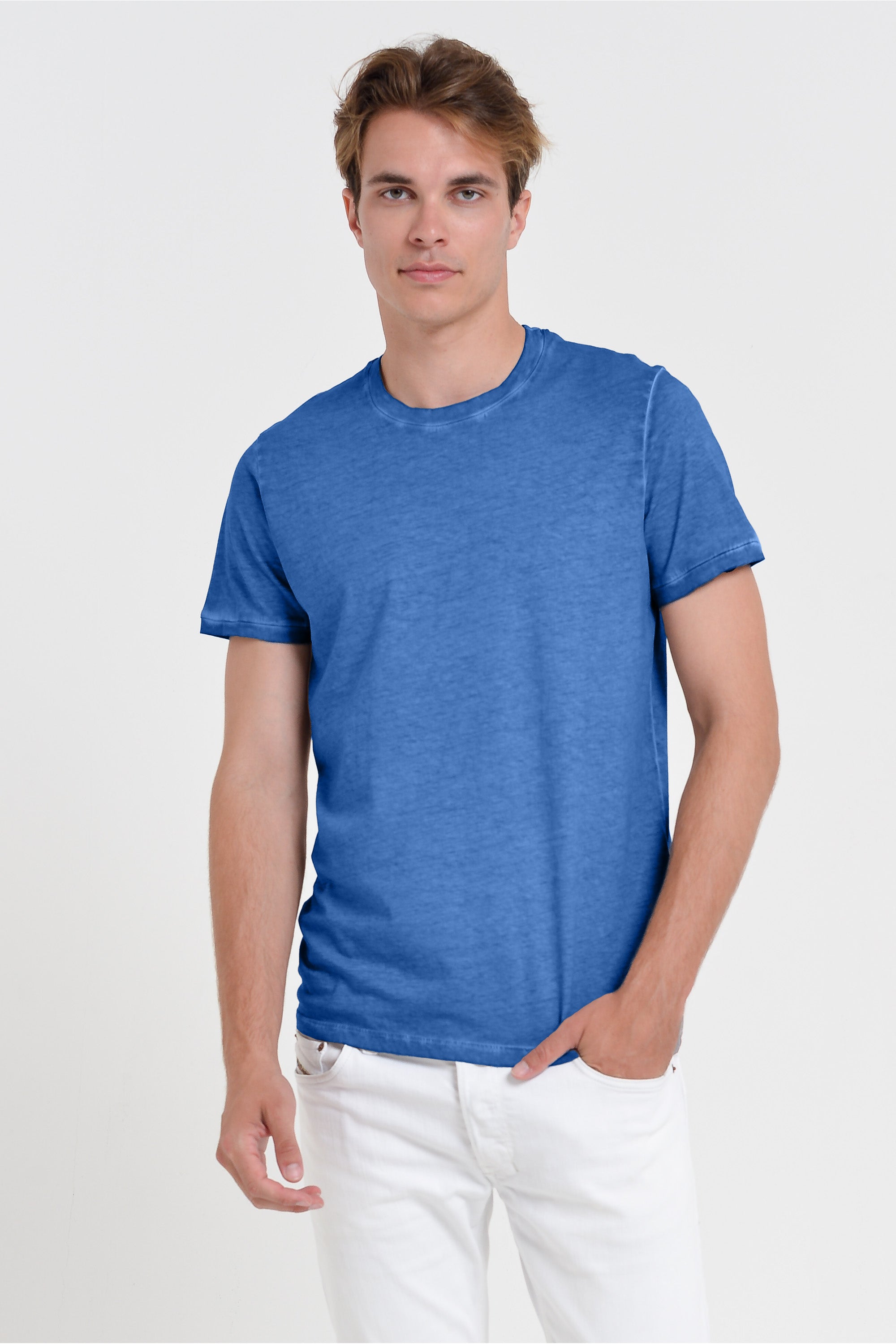 Smart Casual Cotton T-Shirt - Oceano