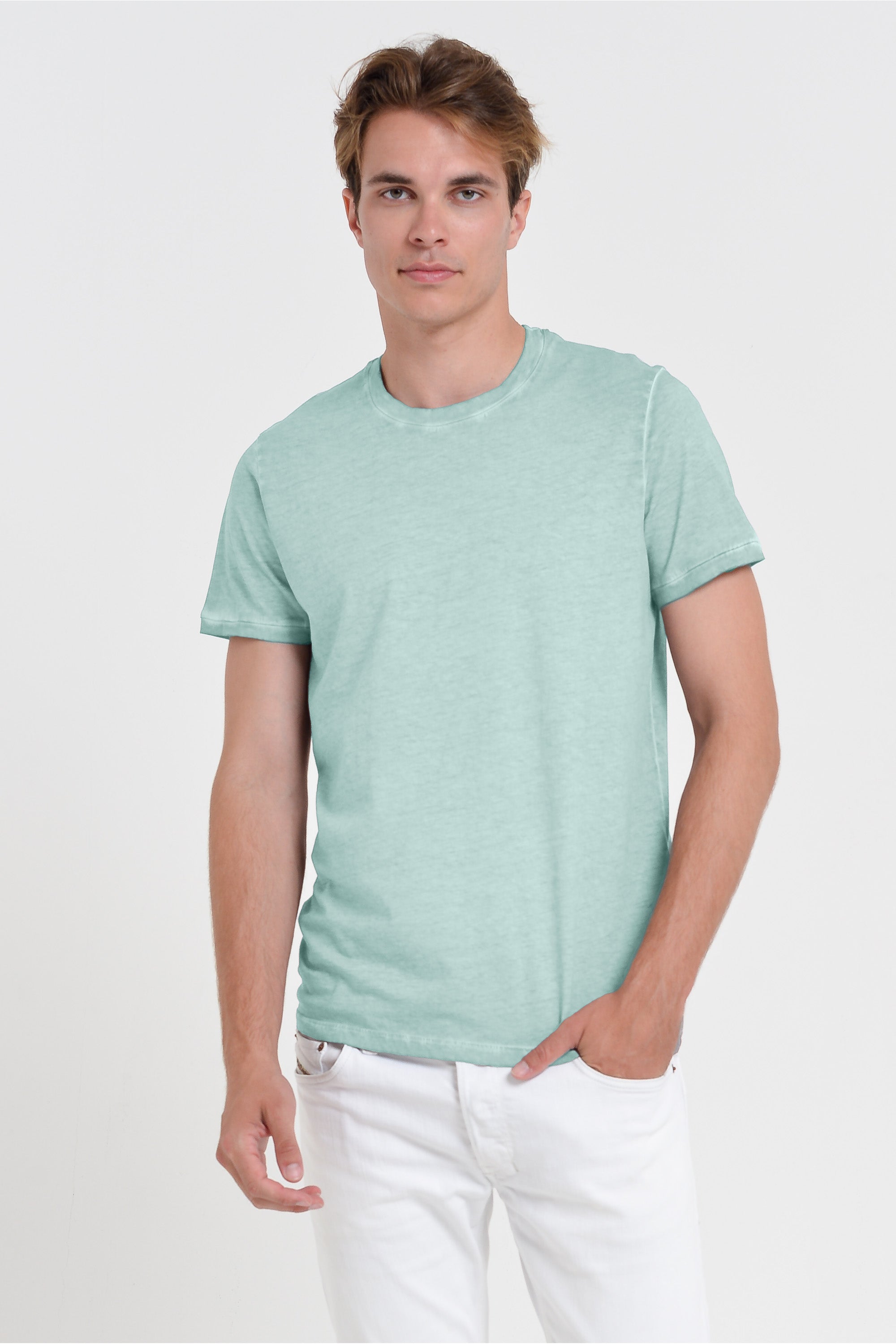 Smart Casual Cotton T-Shirt - Tahiti