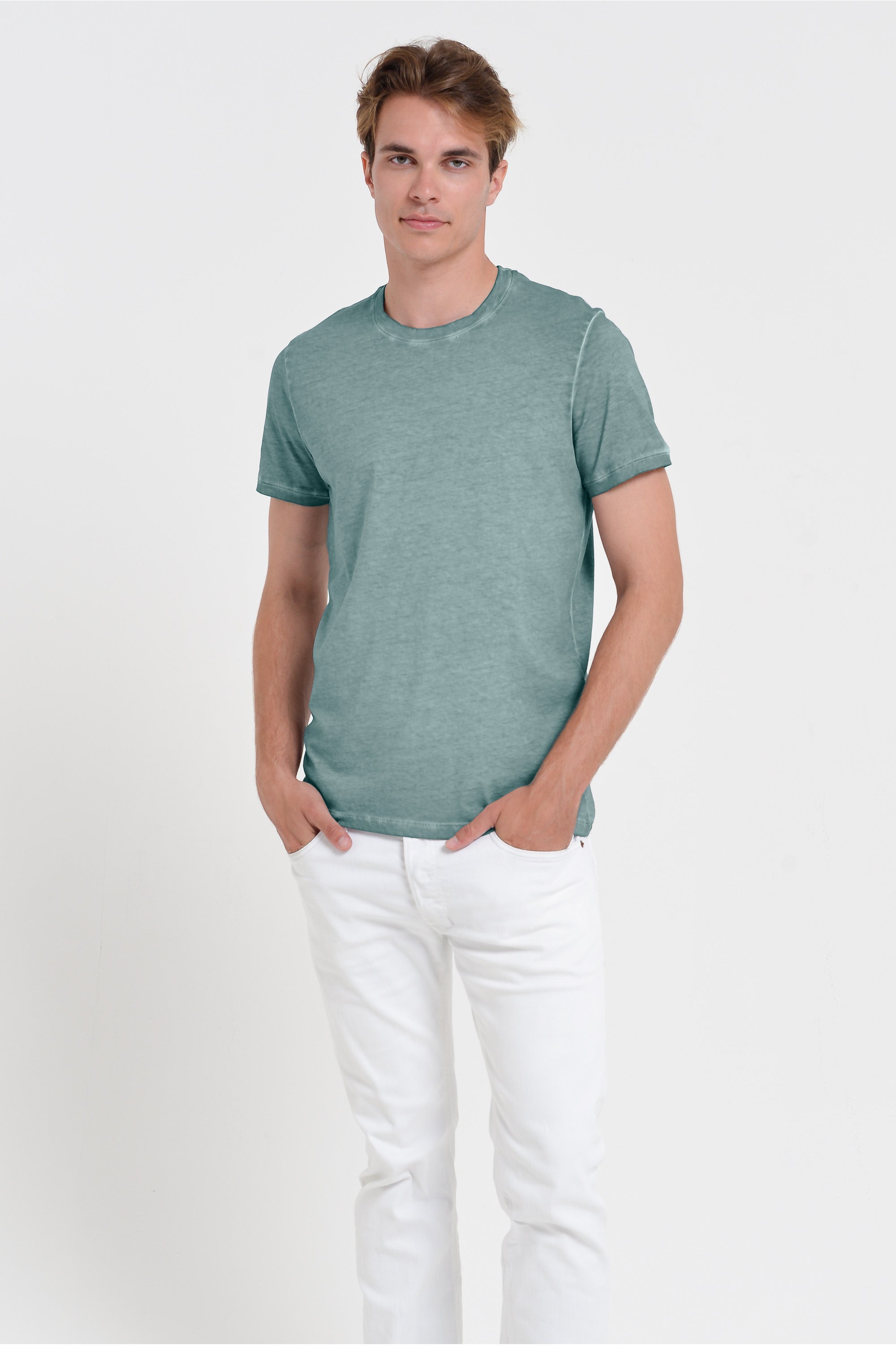 Smart Casual Cotton T-Shirt - Shark