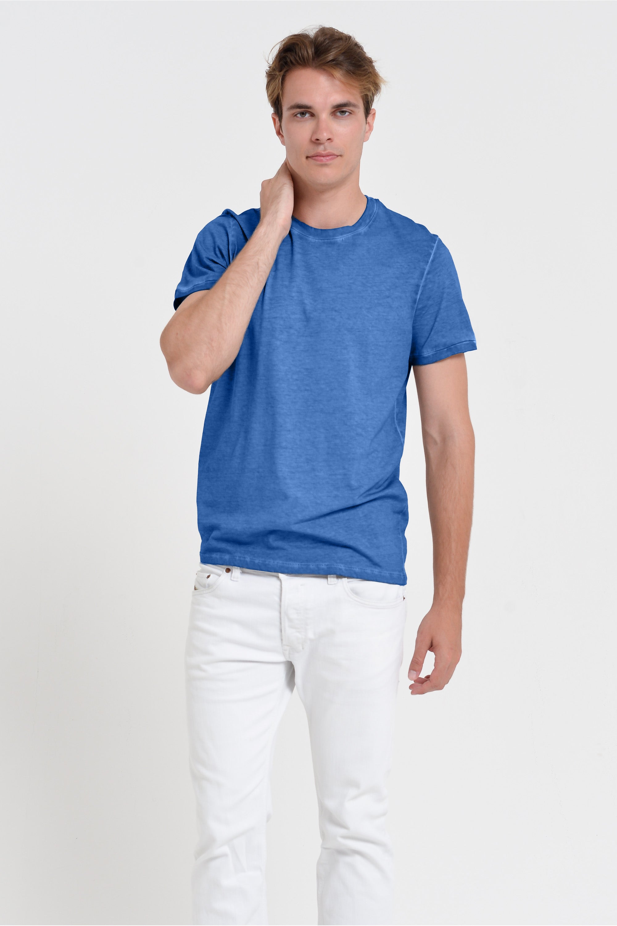 Smart Casual Cotton T-Shirt - Oceano