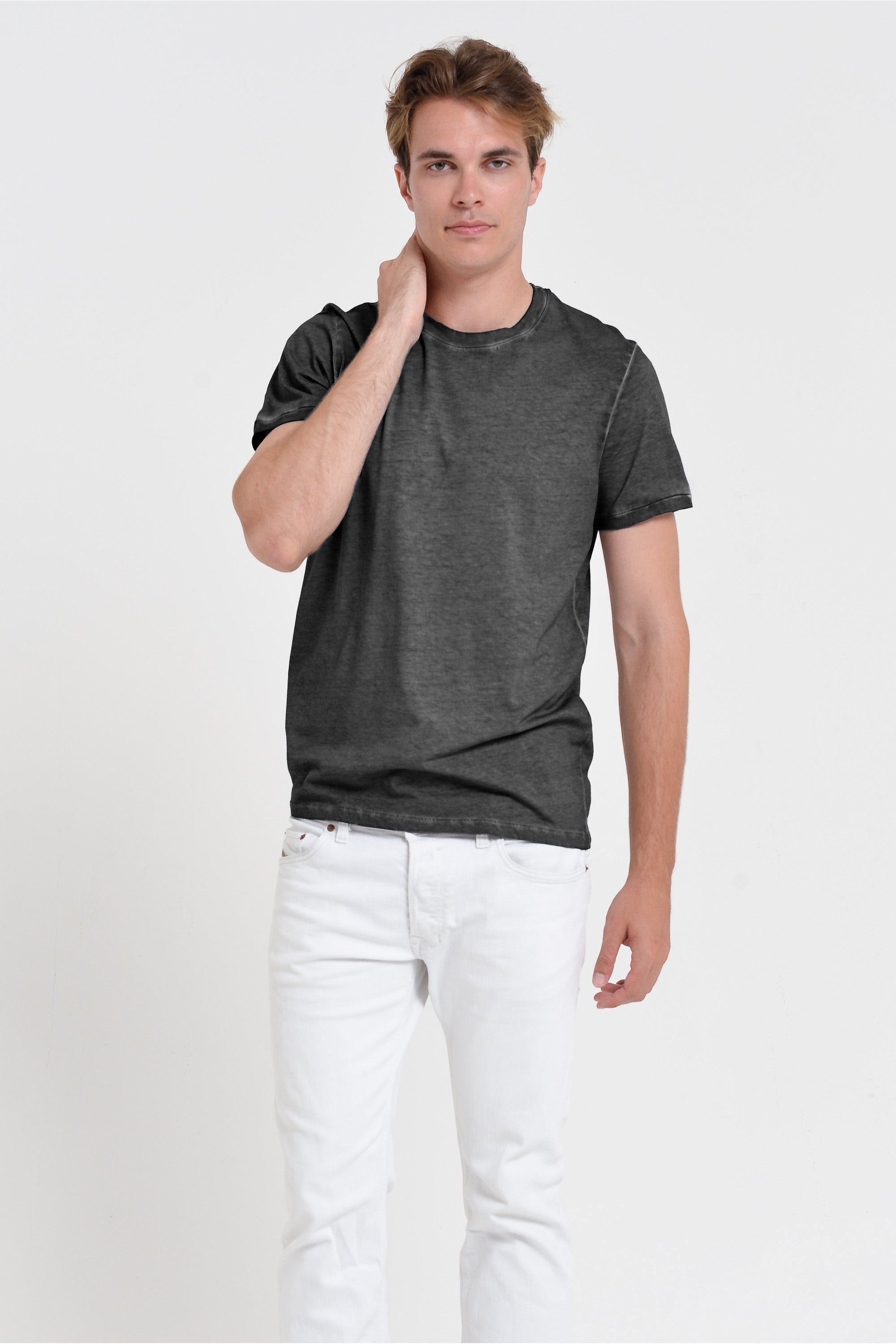 Smart Casual Cotton T-Shirt - Pietra