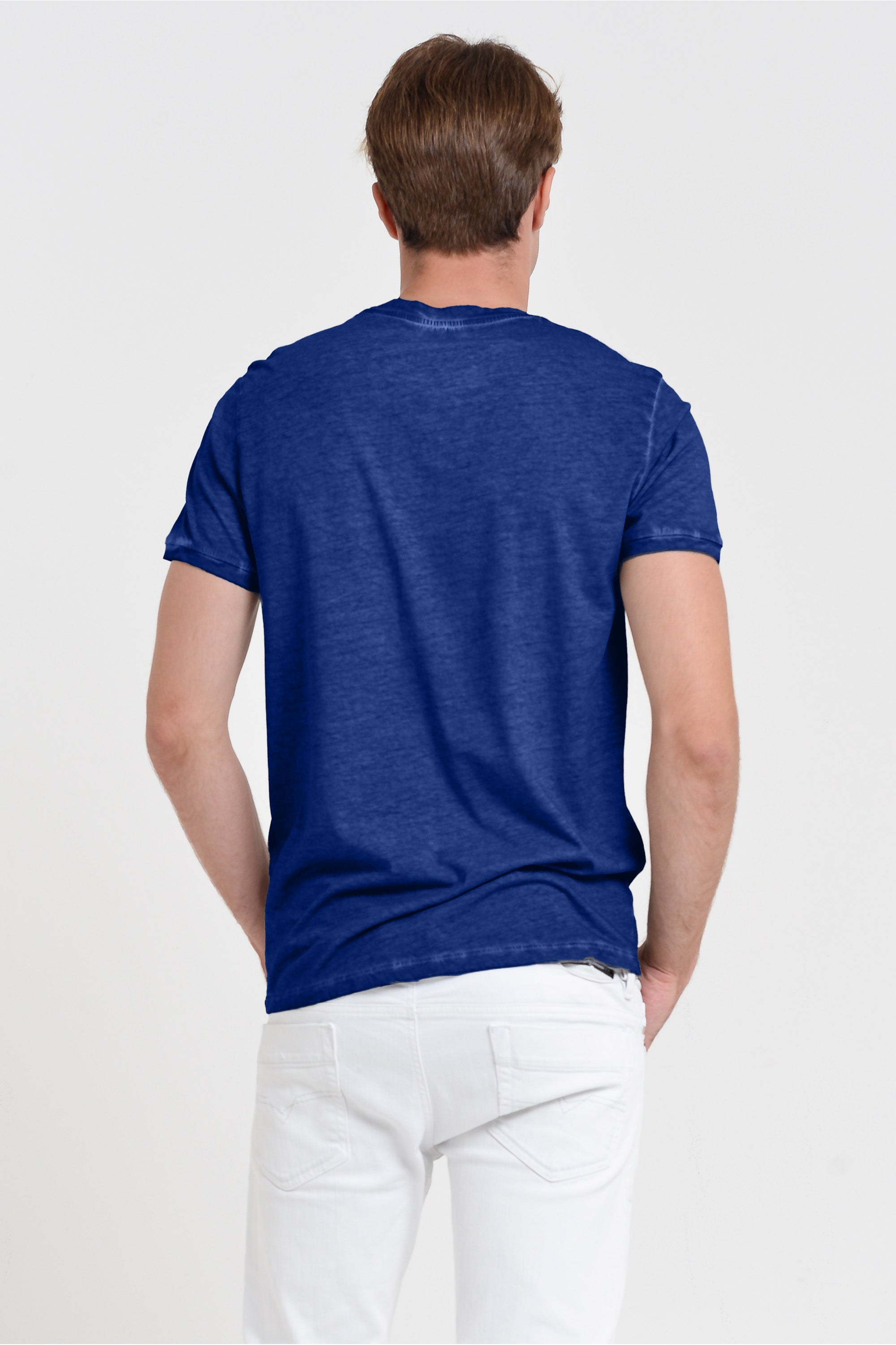 Smart Casual Cotton T-Shirt - Royal