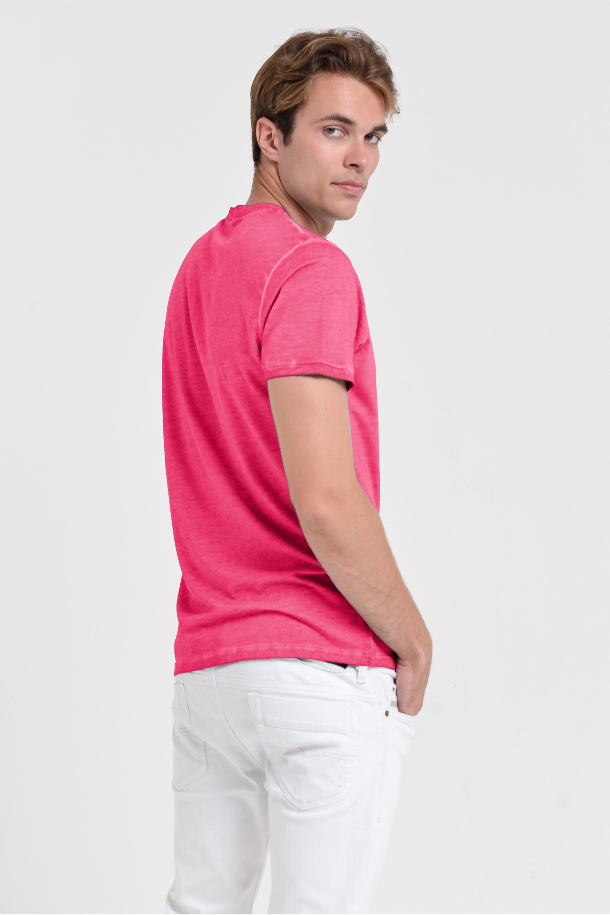 Smart Casual Cotton T-Shirt - Fragola