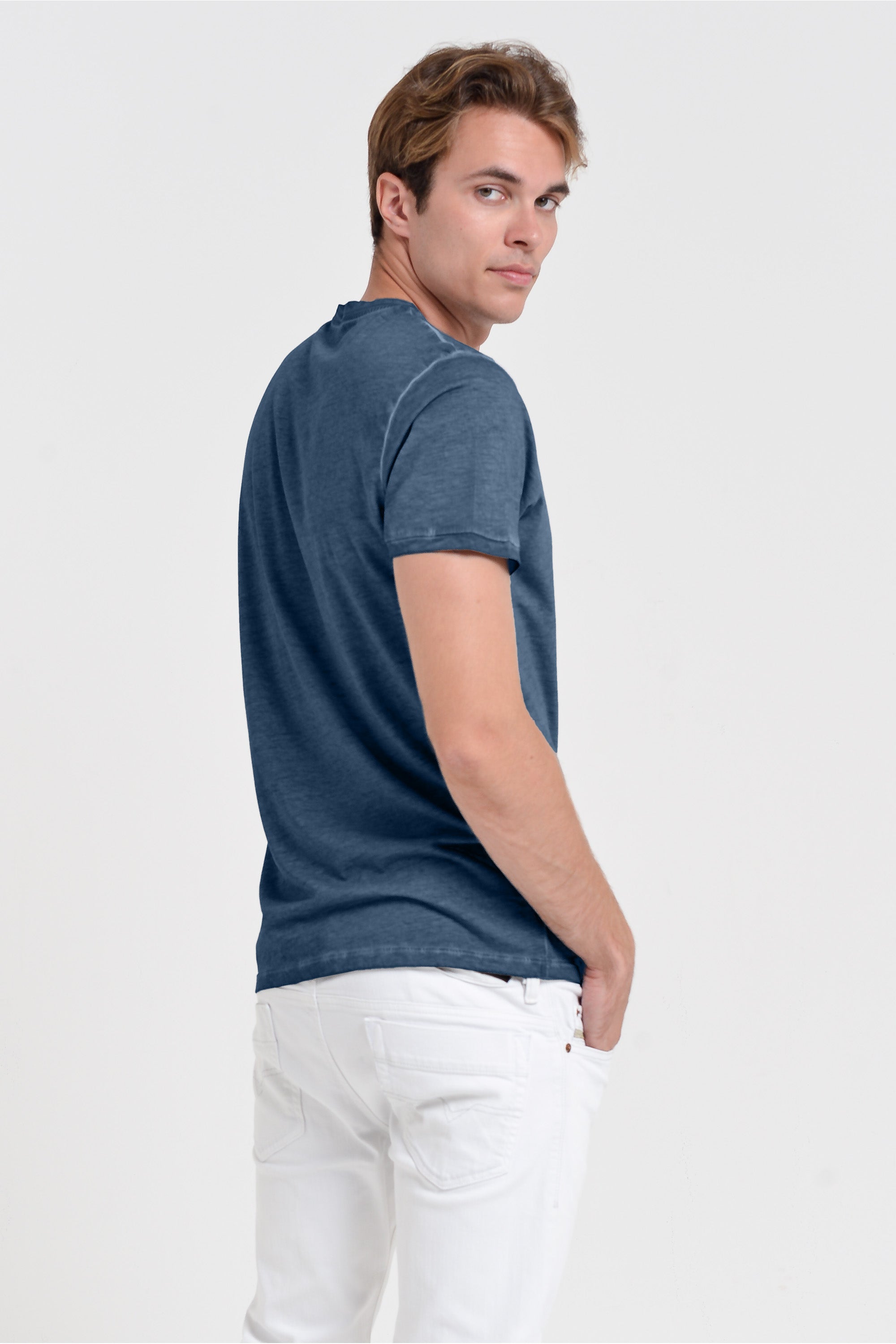 Smart Casual Cotton T-Shirt - Jeans
