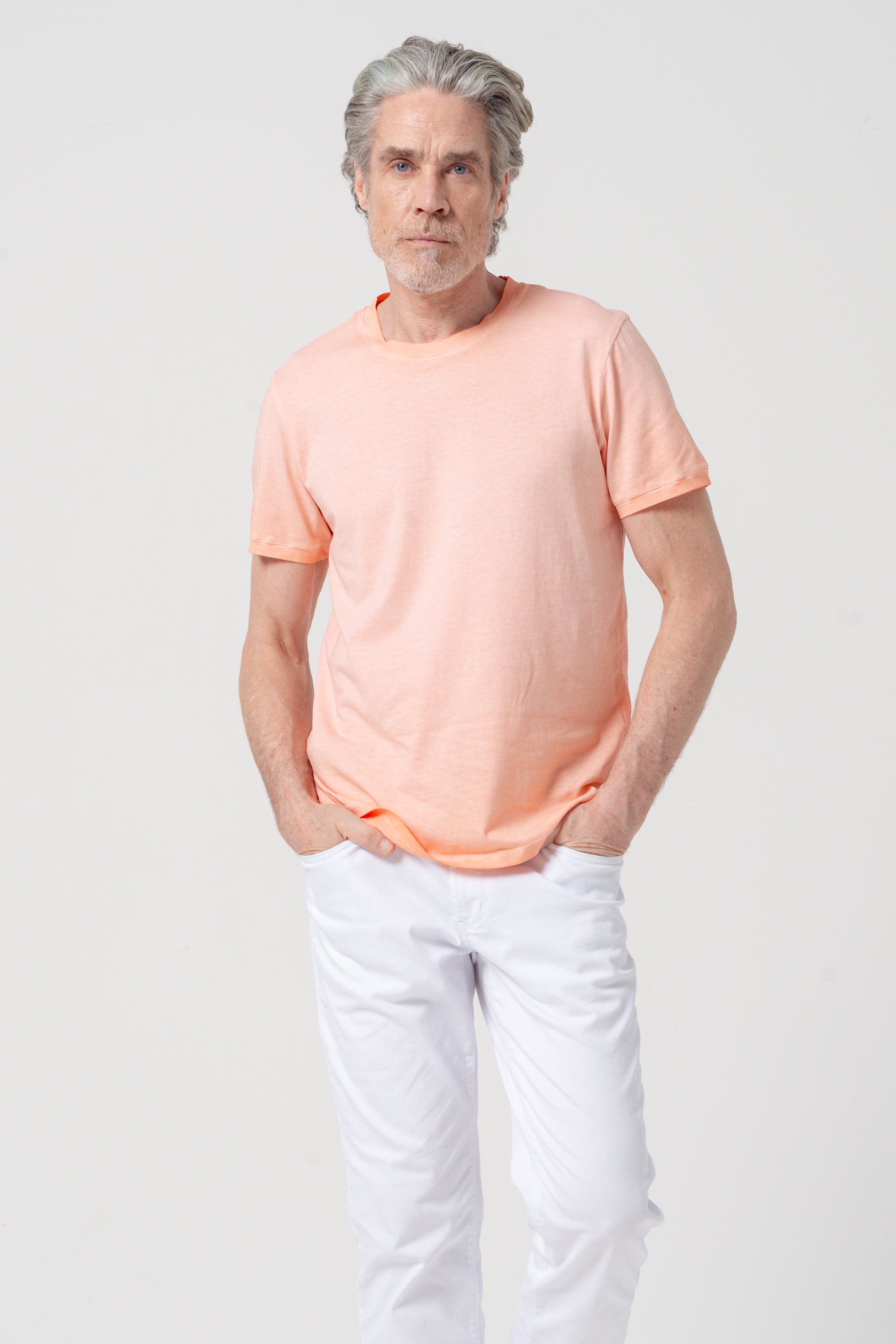 Club T-Shirt Slim Faded - Bellini