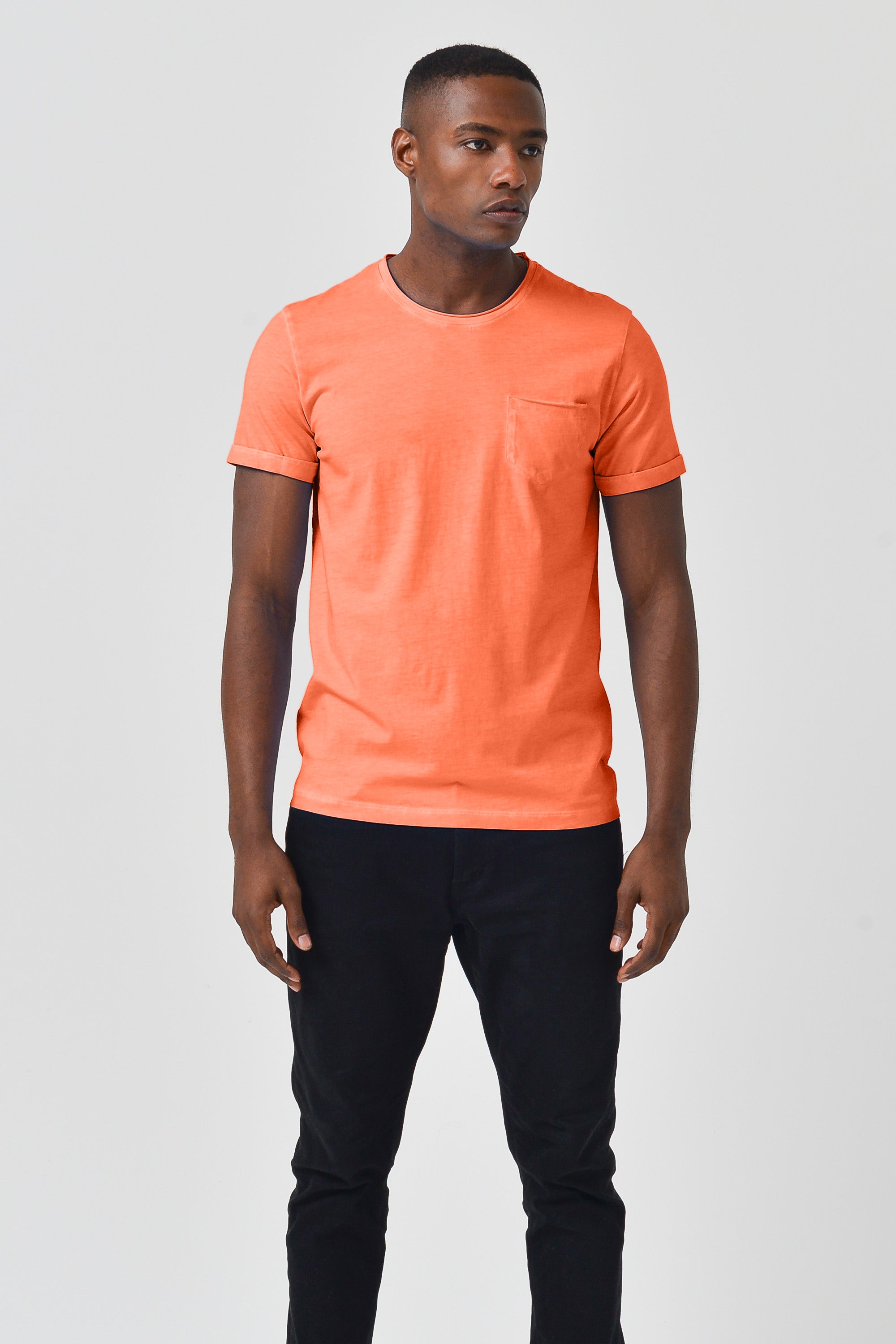 Plain Pocket Cotton T-Shirt - Spritz