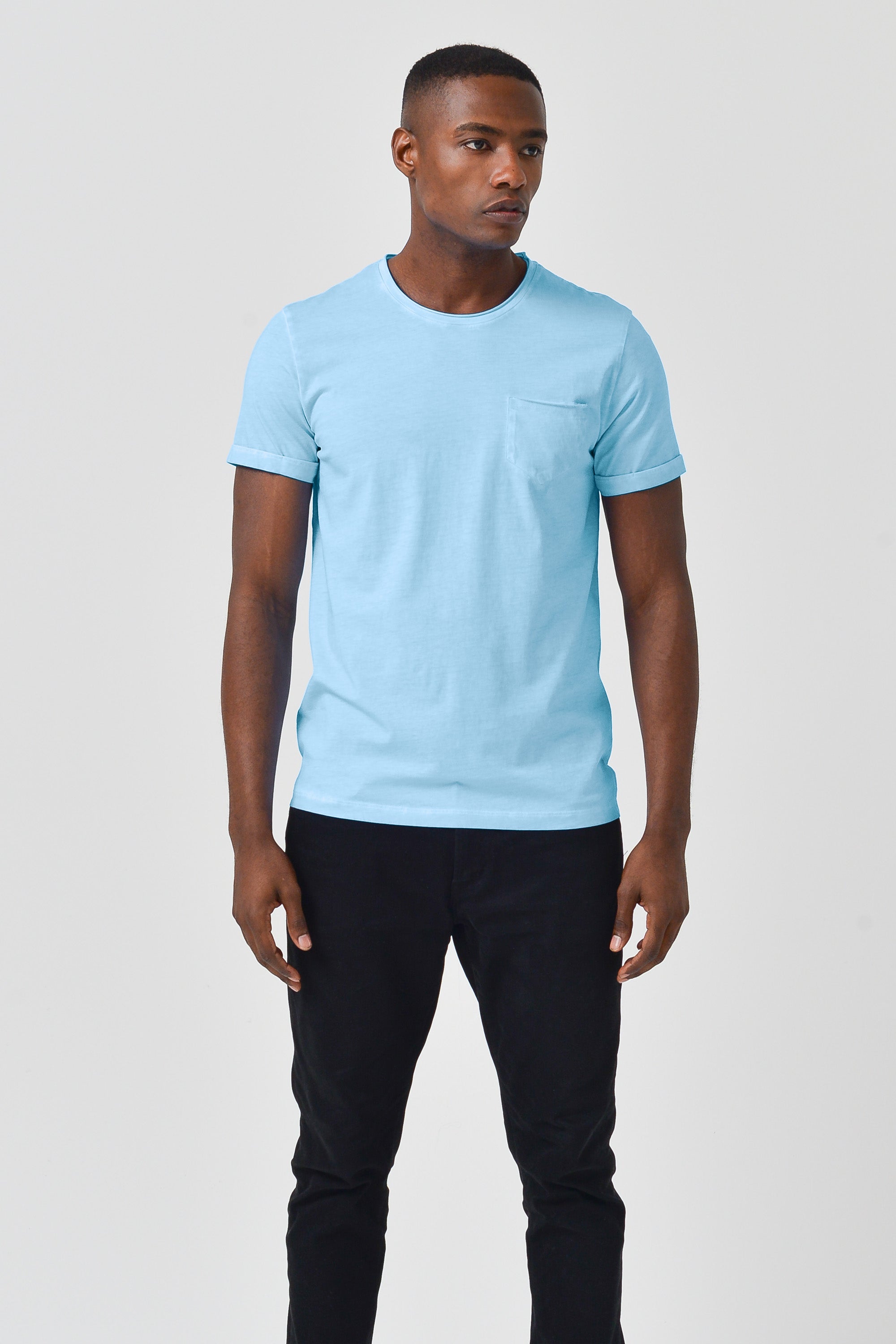 Plain Pocket Cotton T-Shirt - Viking