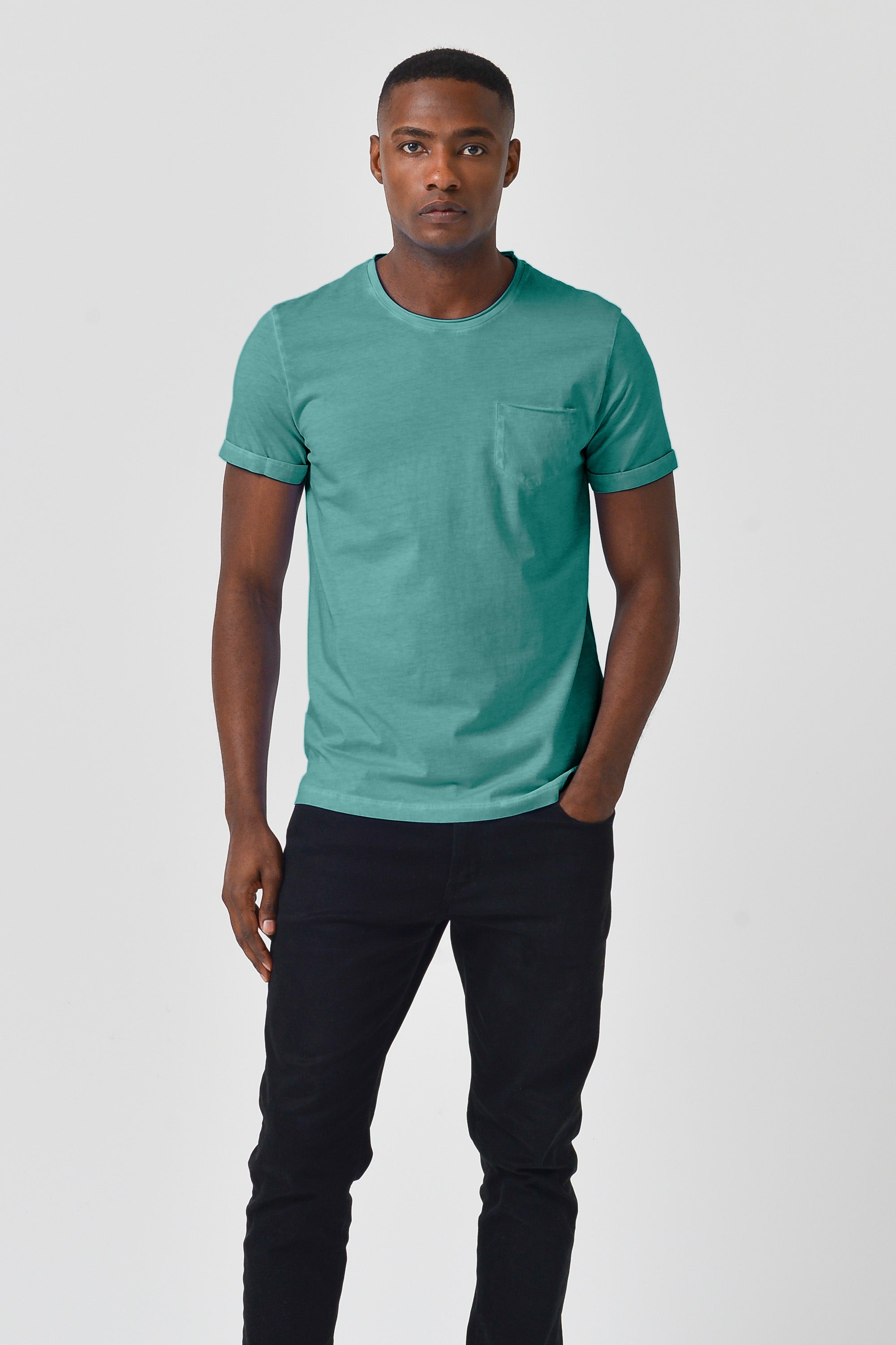 Plain Pocket Cotton T-Shirt - Bahama