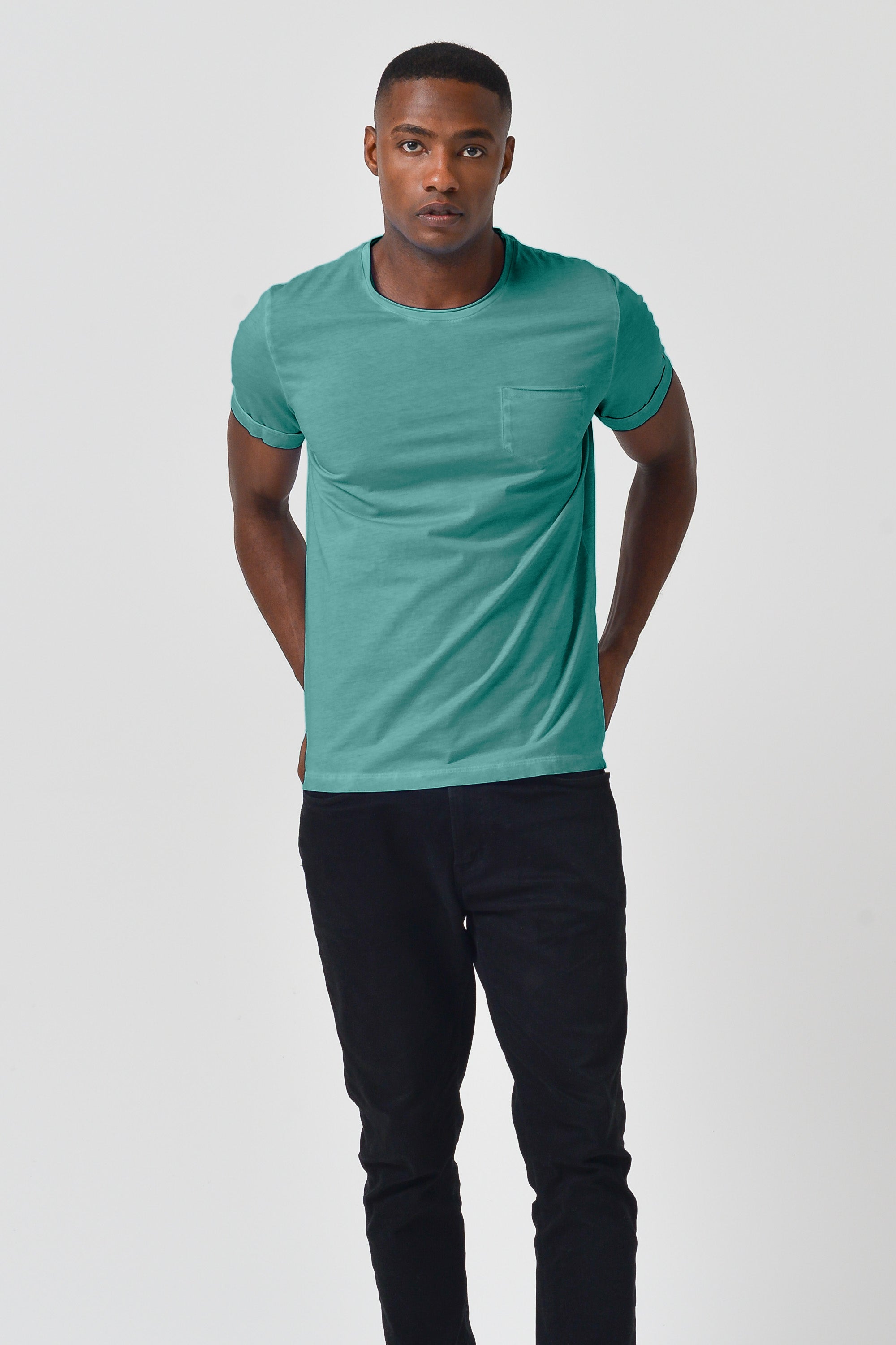 Plain Pocket Cotton T-Shirt - Bahama
