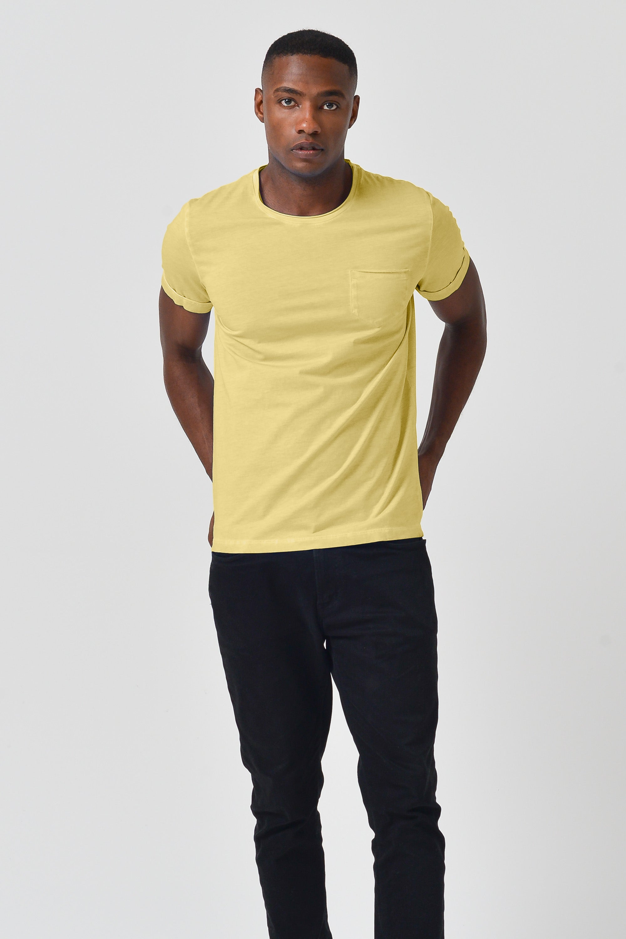 Plain Pocket Cotton T-Shirt - Samoa