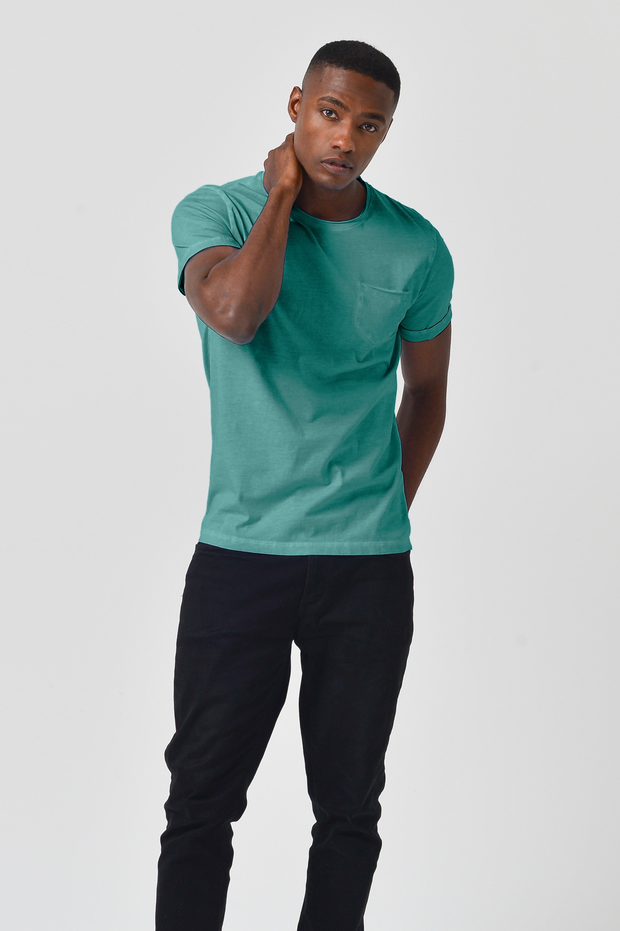 Plain Pocket Cotton T-Shirt - Bahama