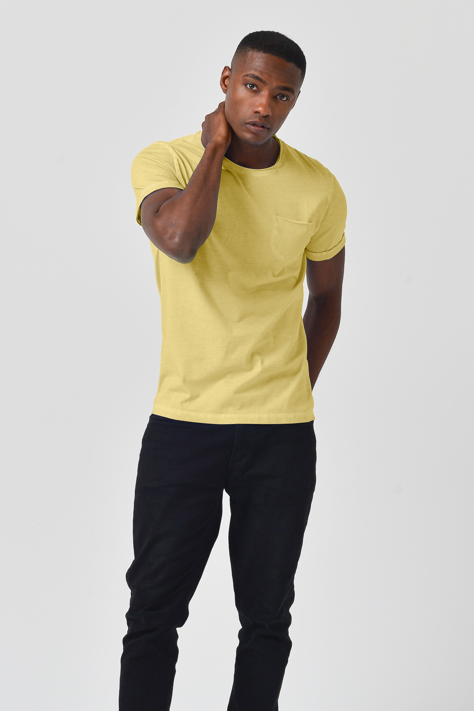 Plain Pocket Cotton T-Shirt - Samoa