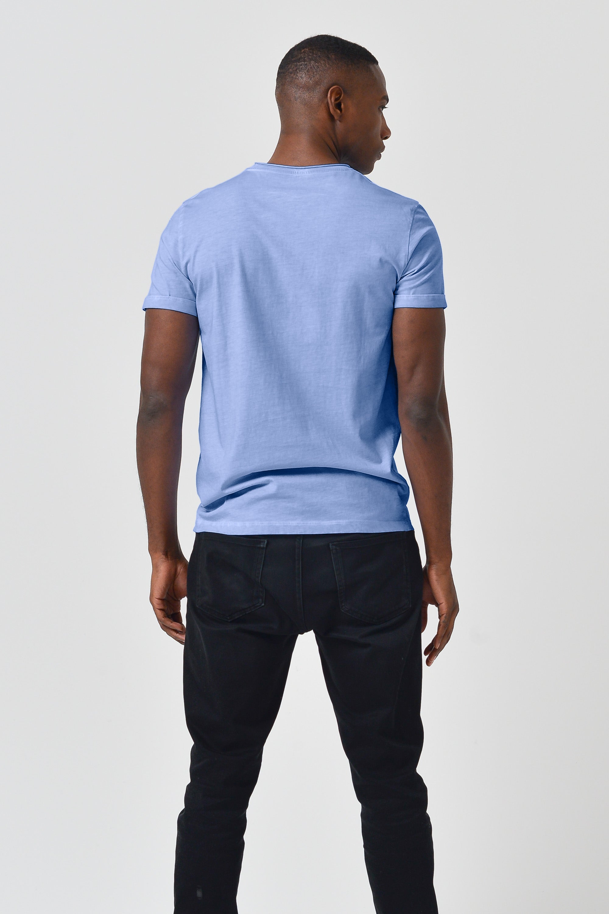 Plain Pocket Cotton T-Shirt - Bay