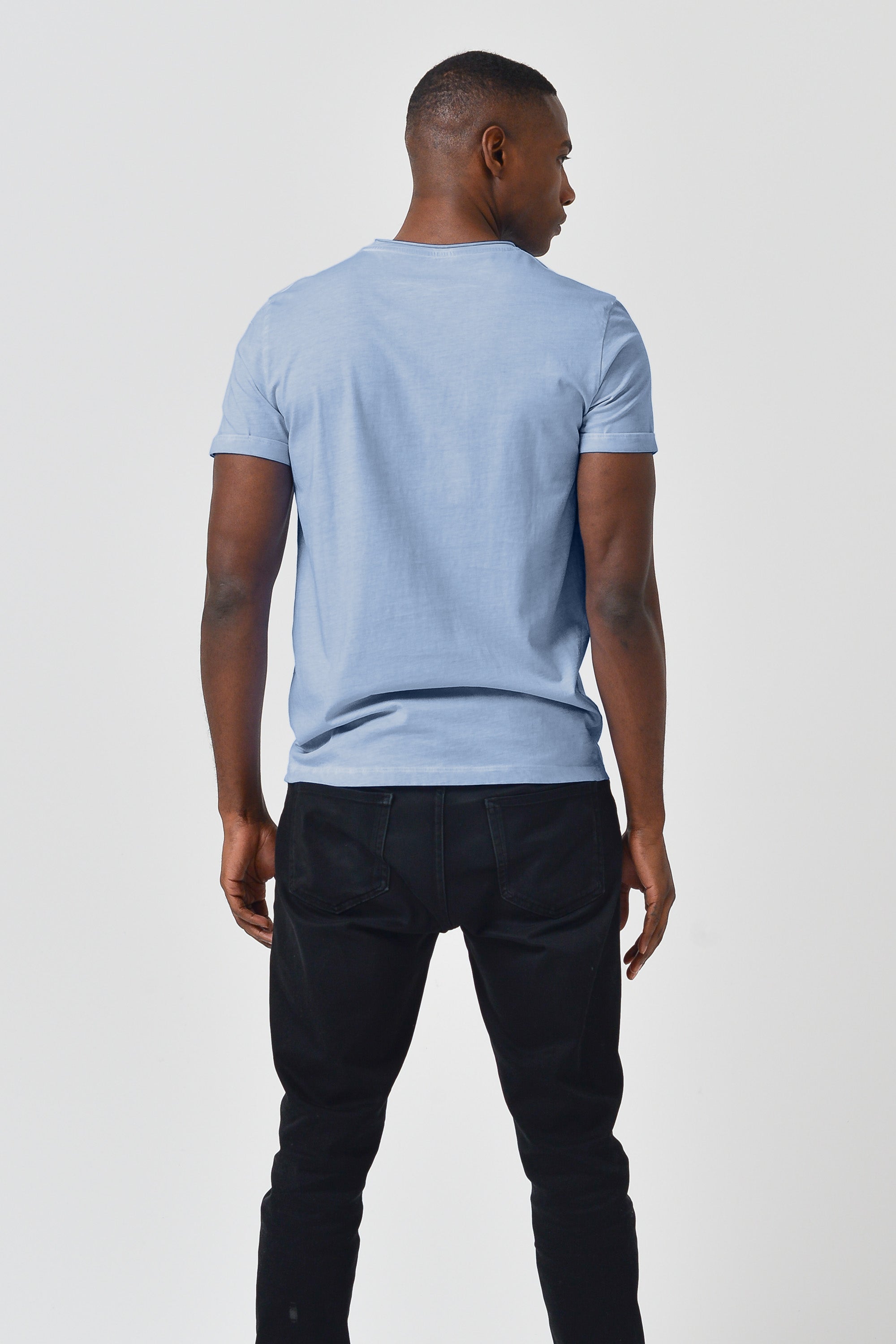 Plain Pocket Cotton T-Shirt - Polar