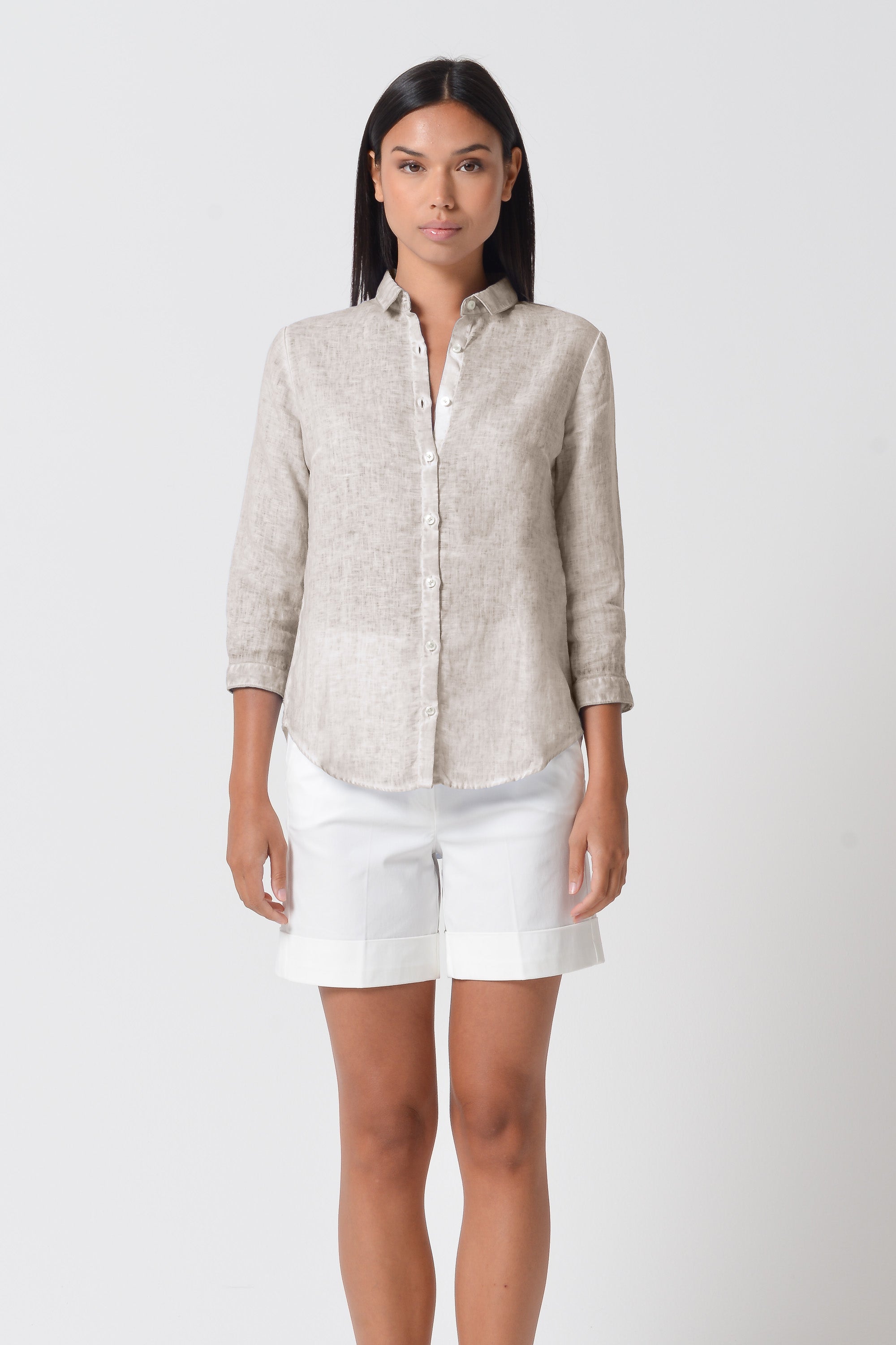 Valerie Shirt in Linen - Canapa