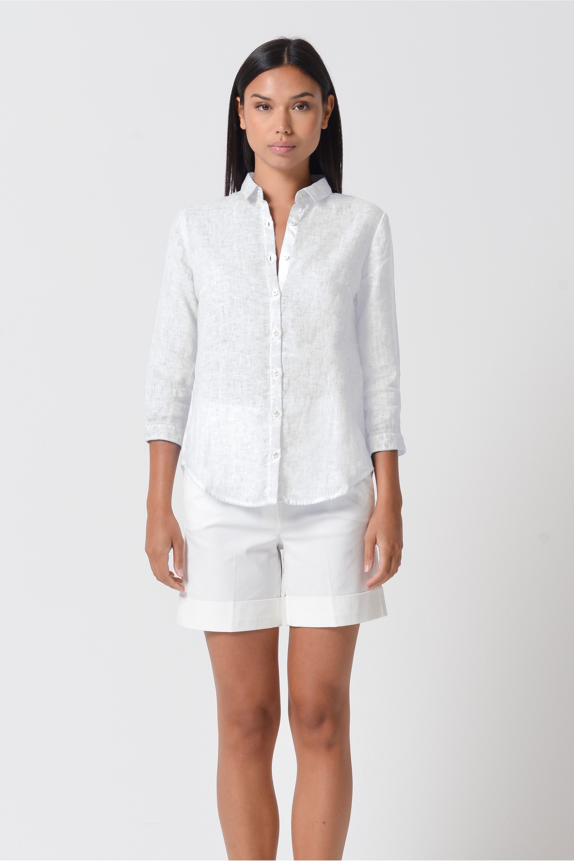 Valerie Shirt in Linen - White
