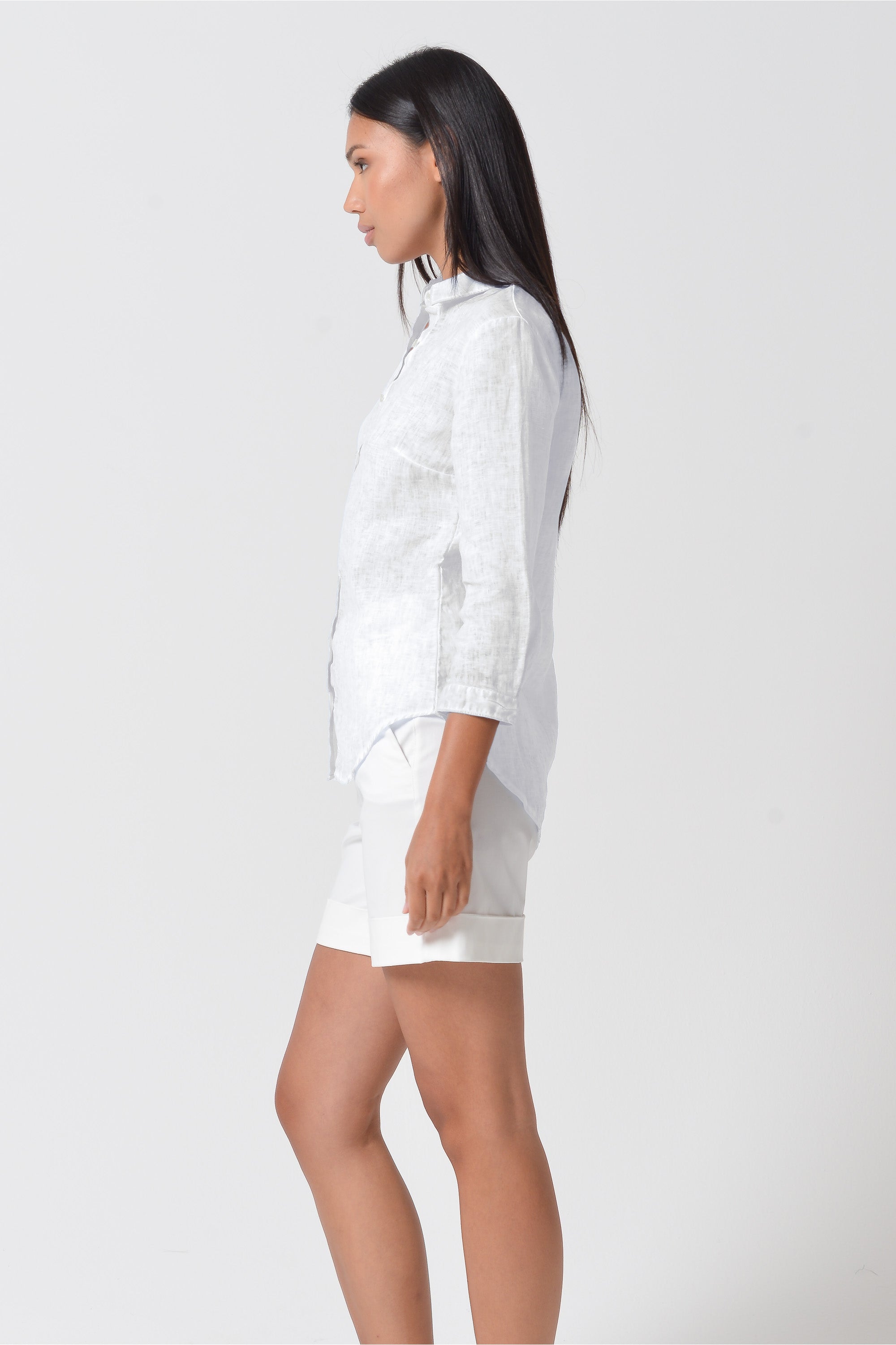 Valerie Shirt in Linen - White