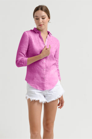 Valerie Shirt in Linen - Candy