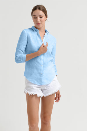 Valerie Shirt in Linen - Viking