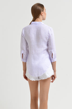 Valerie Shirt in Linen - Lilac
