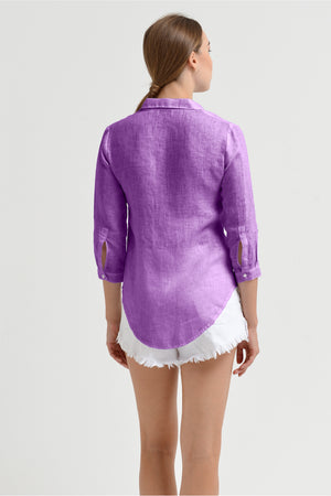 Valerie Shirt in Linen - Morado