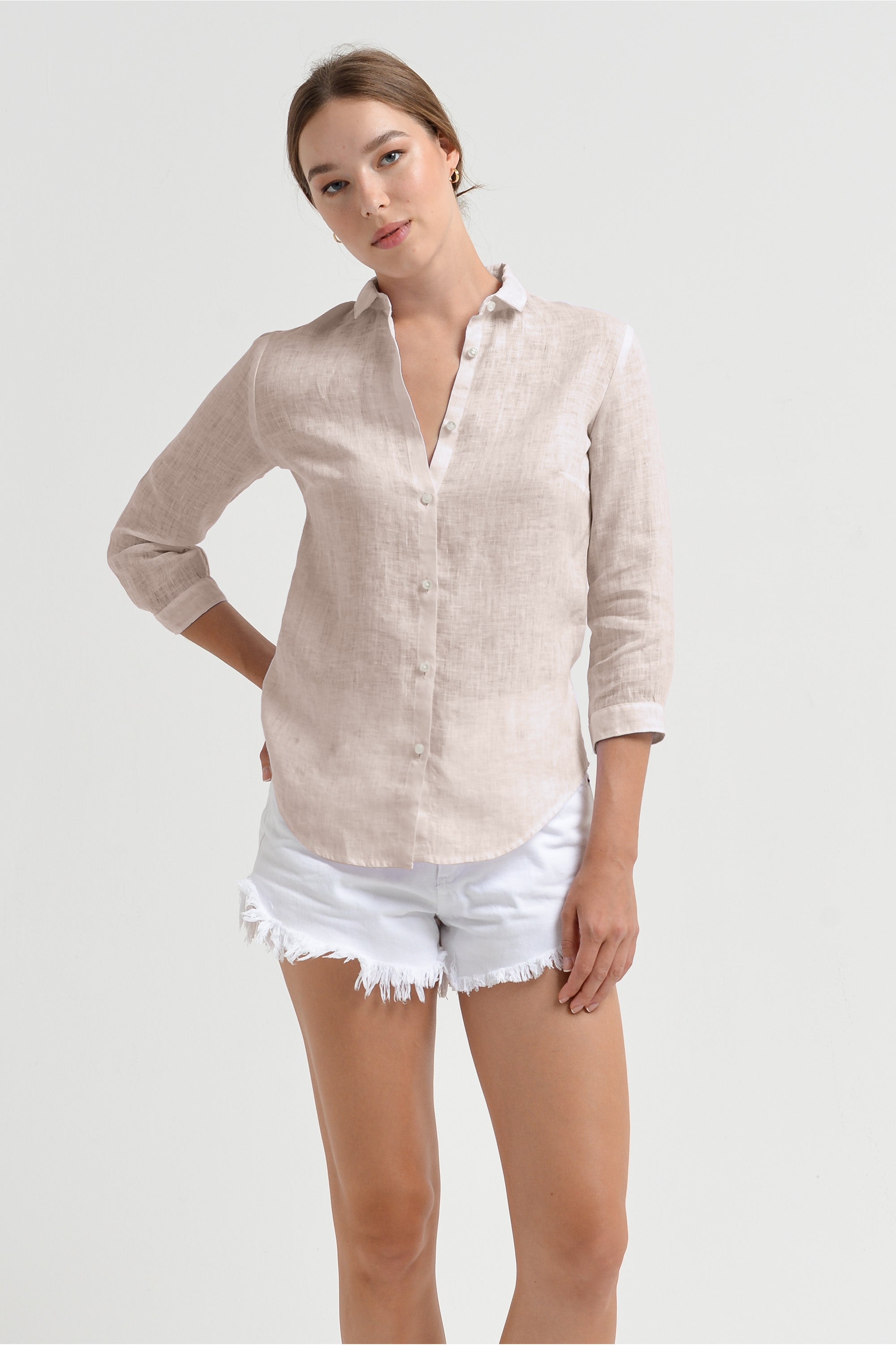 Valerie Shirt in Linen - Canapa