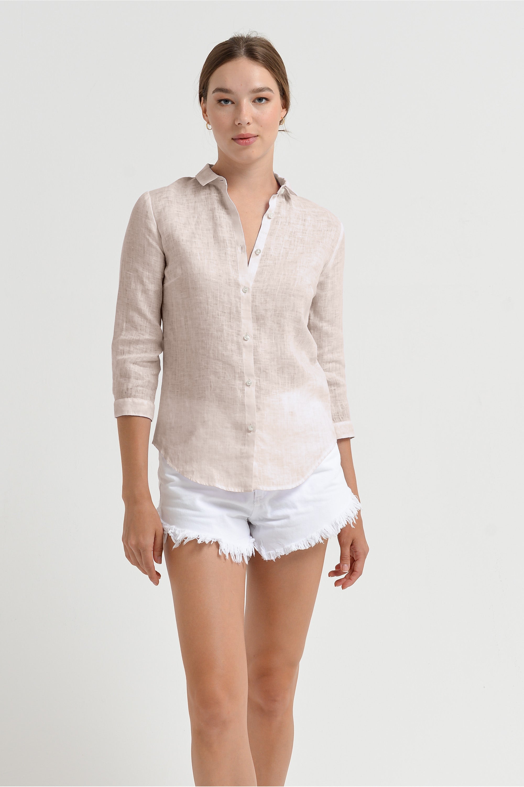 Valerie Shirt in Linen - Canapa