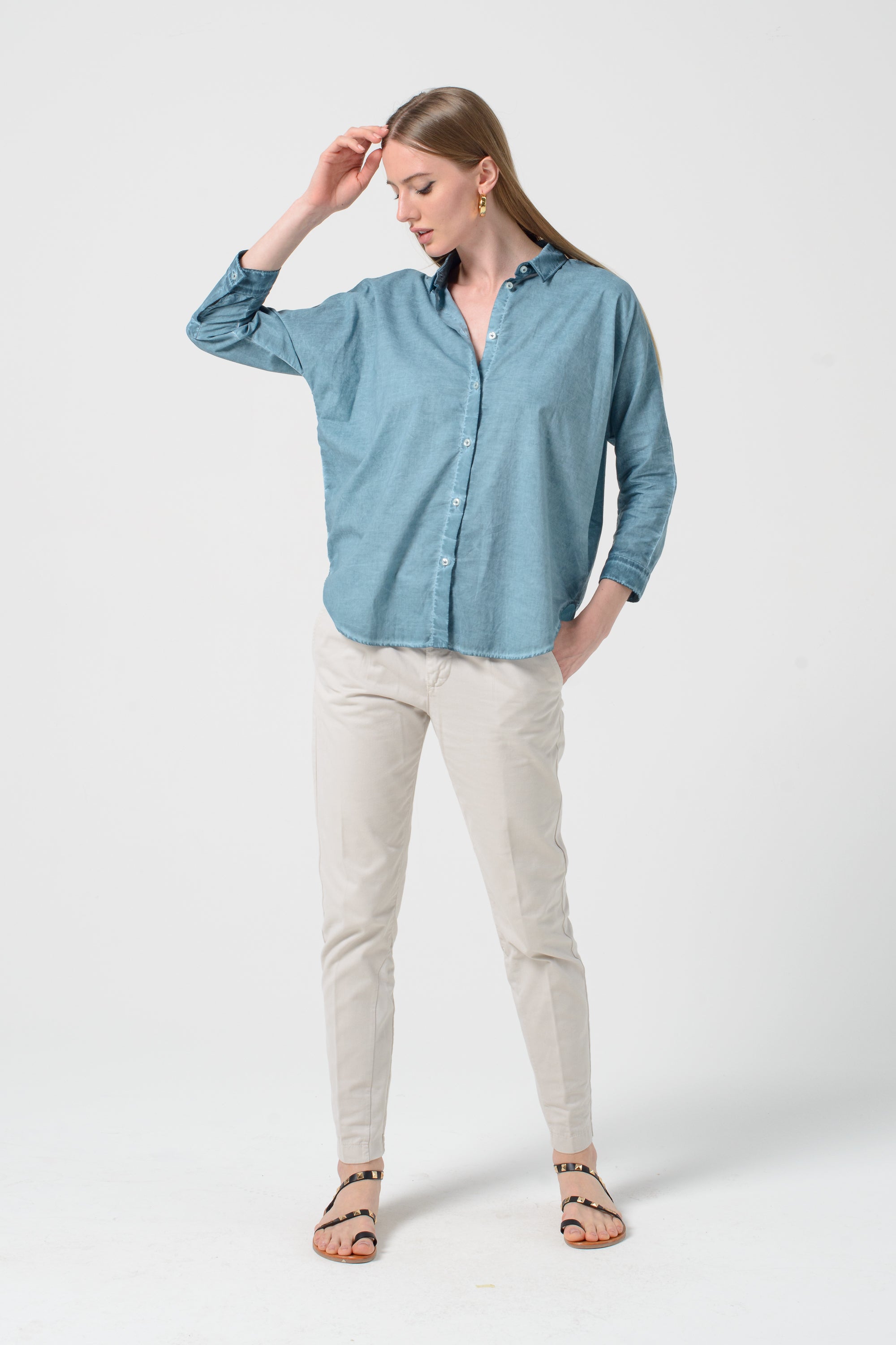 Ollie Voile Blouse - Marlin