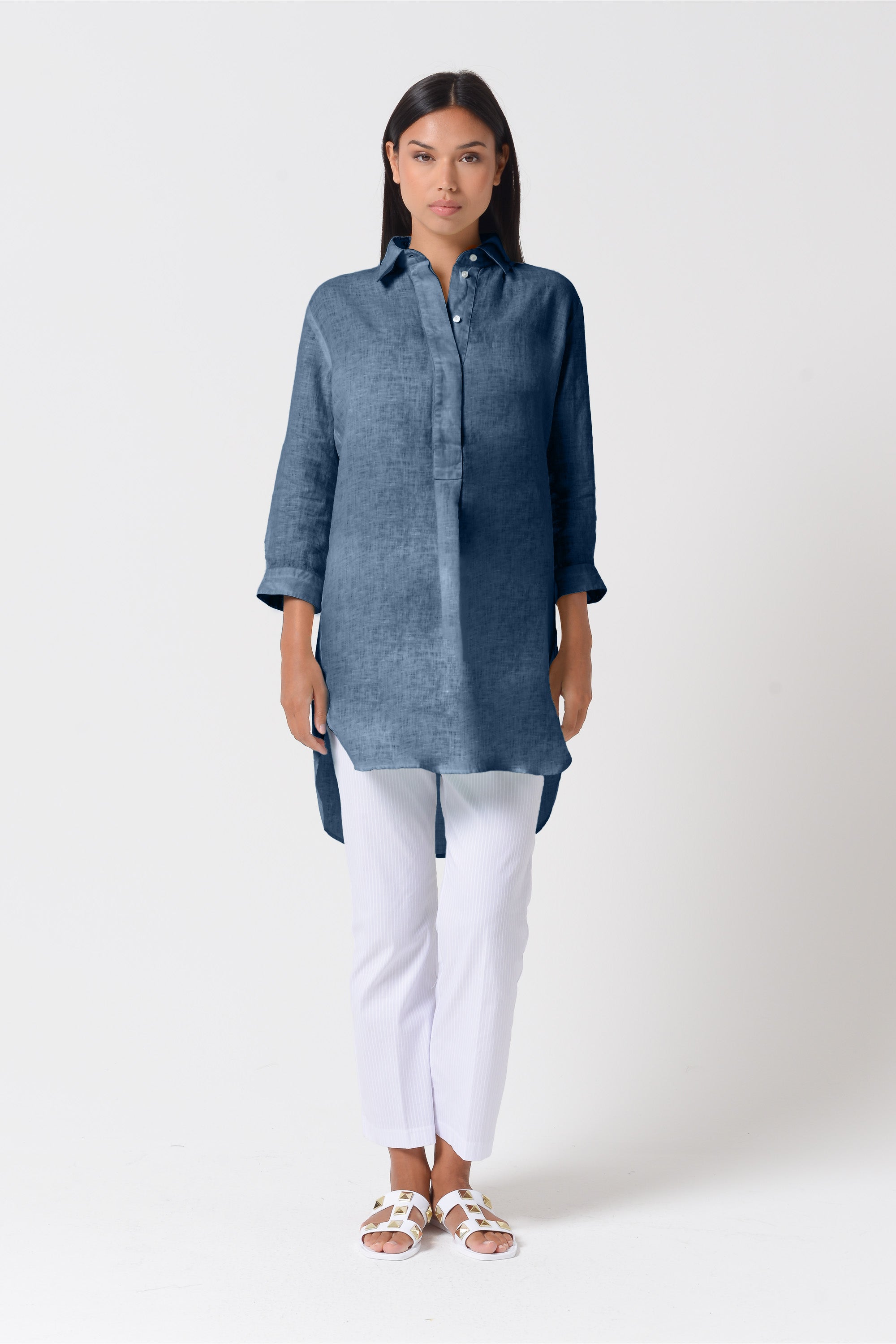 Chemisier Corto Lino - Jeans