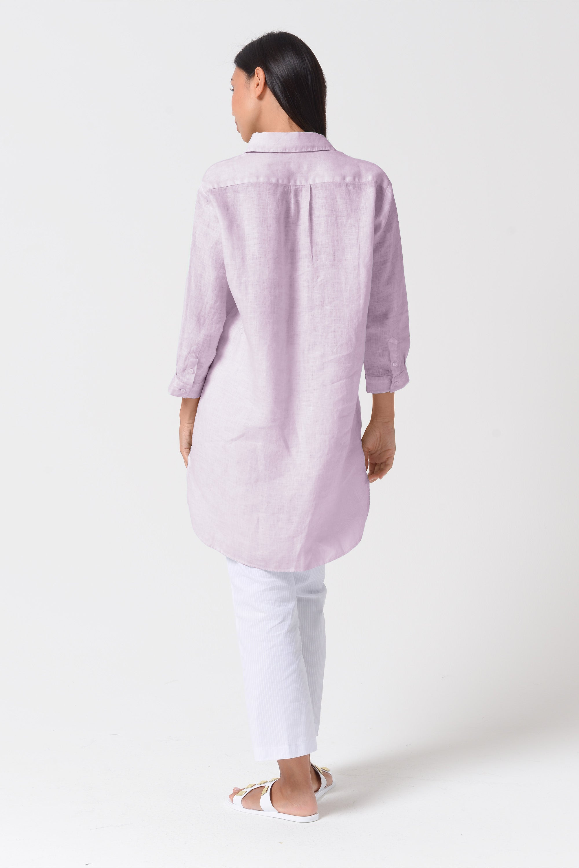 Mini Linen Shirtdress - Flora