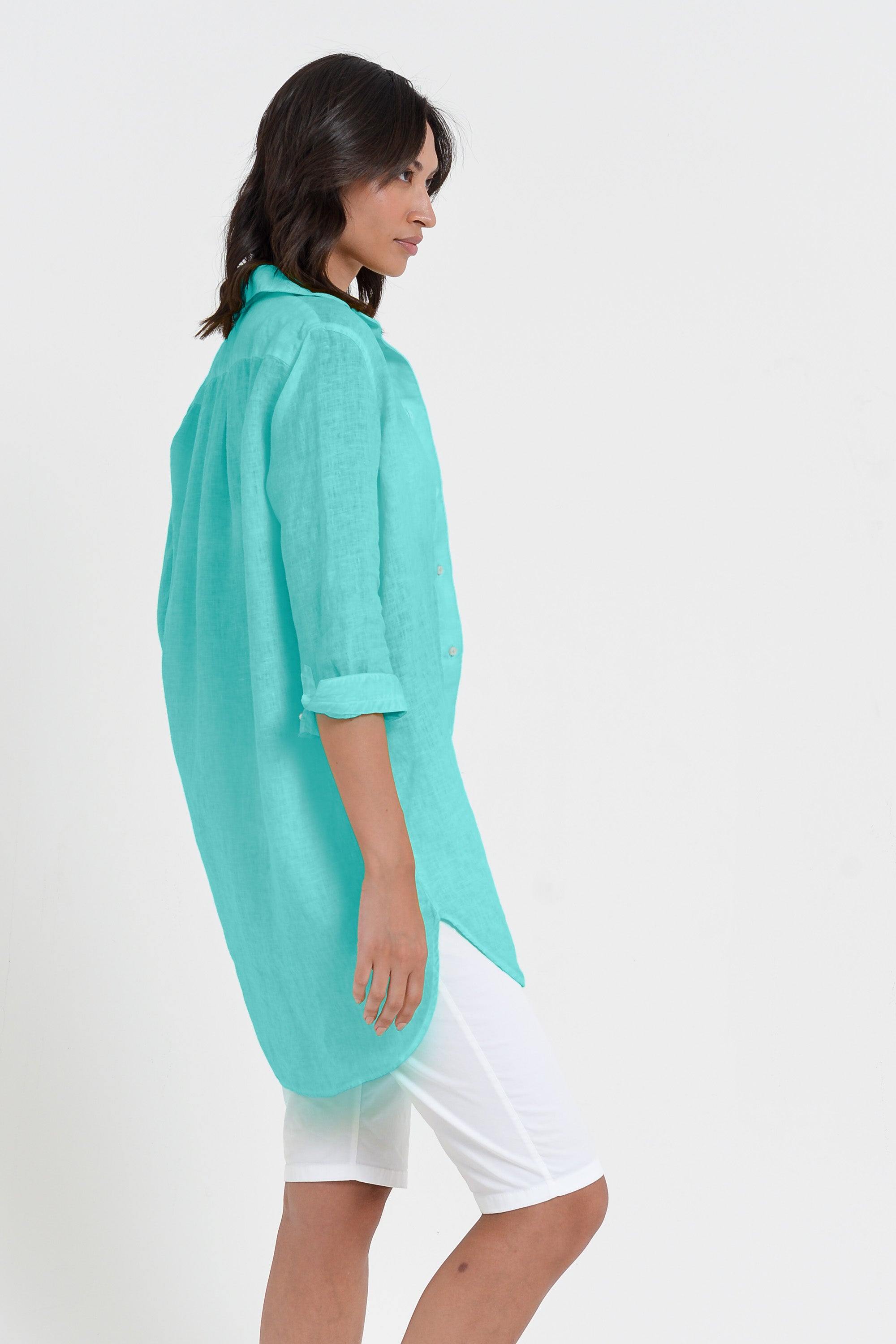 Effortless Linen Open Tunic - Paraggi