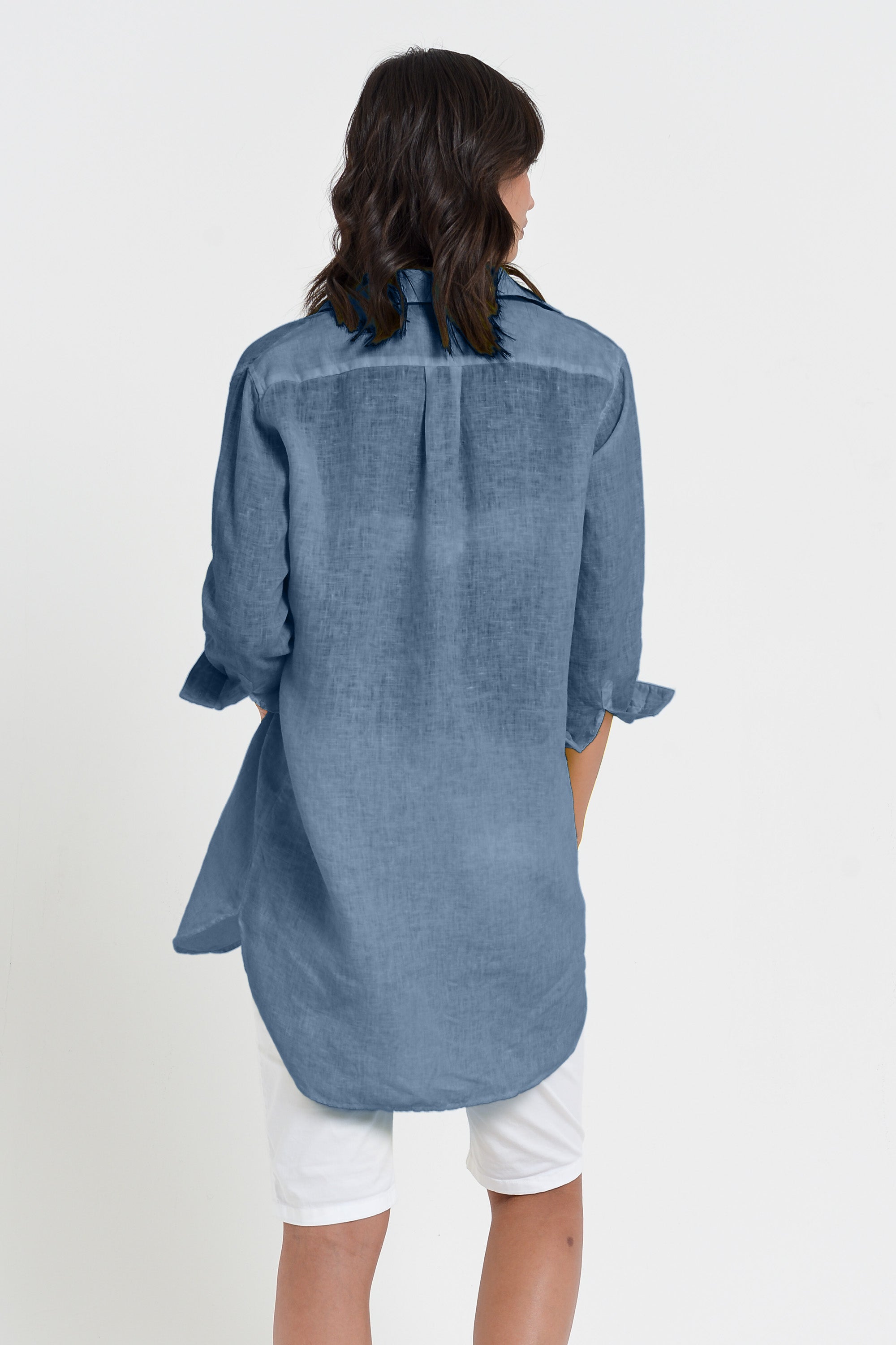 Chemisier Aperto Lino - Jeans