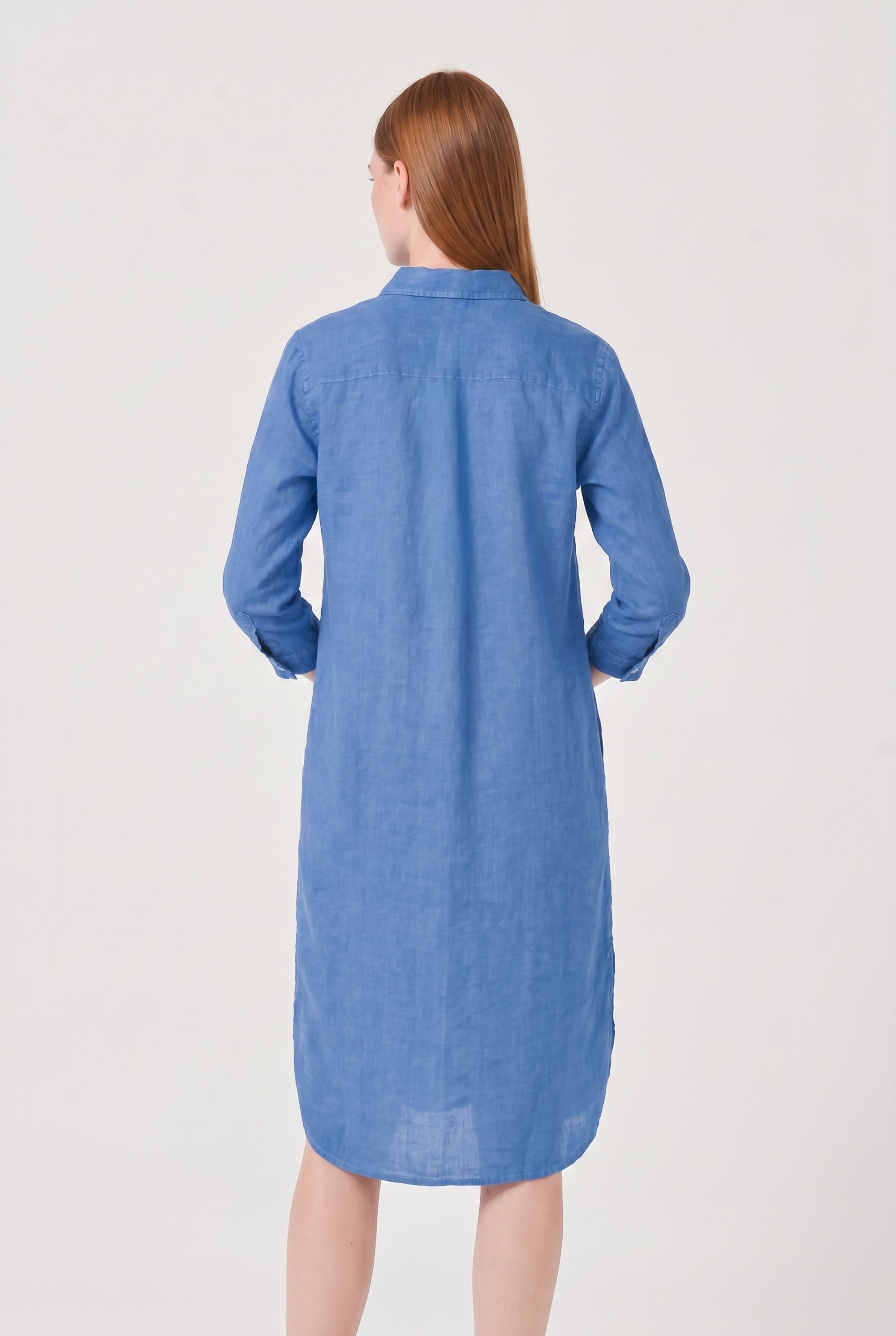 Long Voile Shirtdress - Oceano