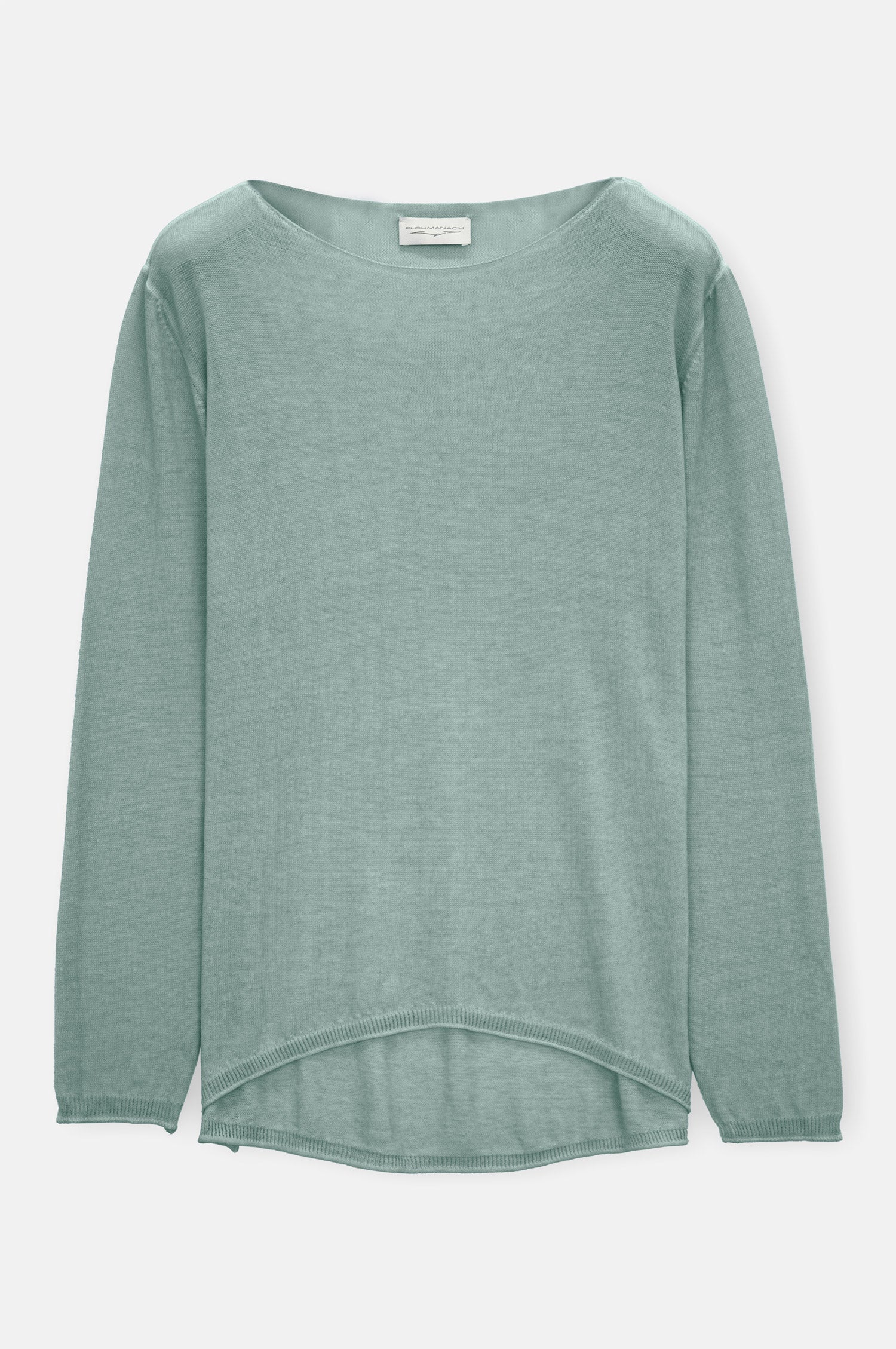 Boat Neck Cotton Sweater - Shark