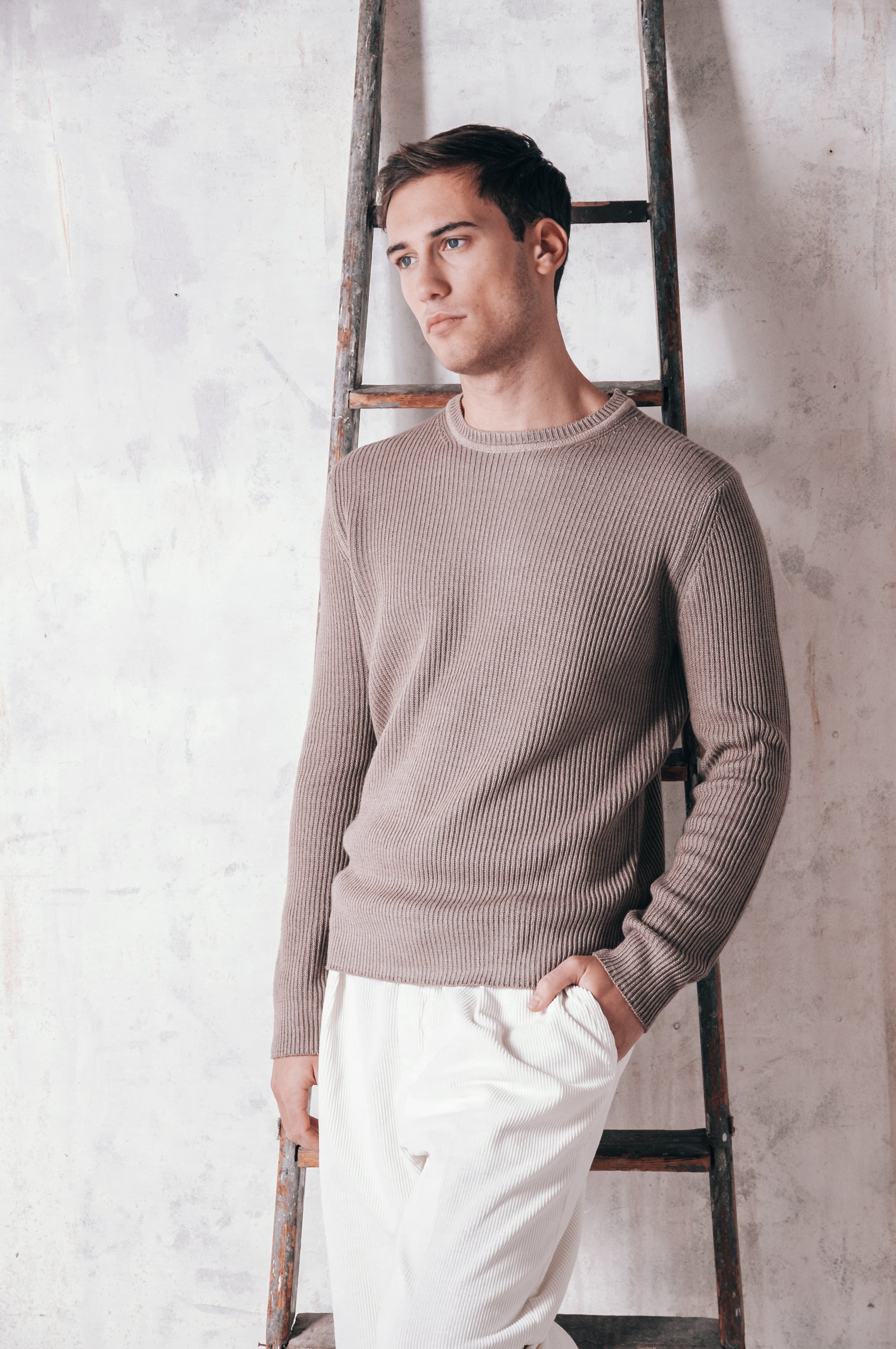 Kodiak Ribbed Heavy Sweater - Breakers