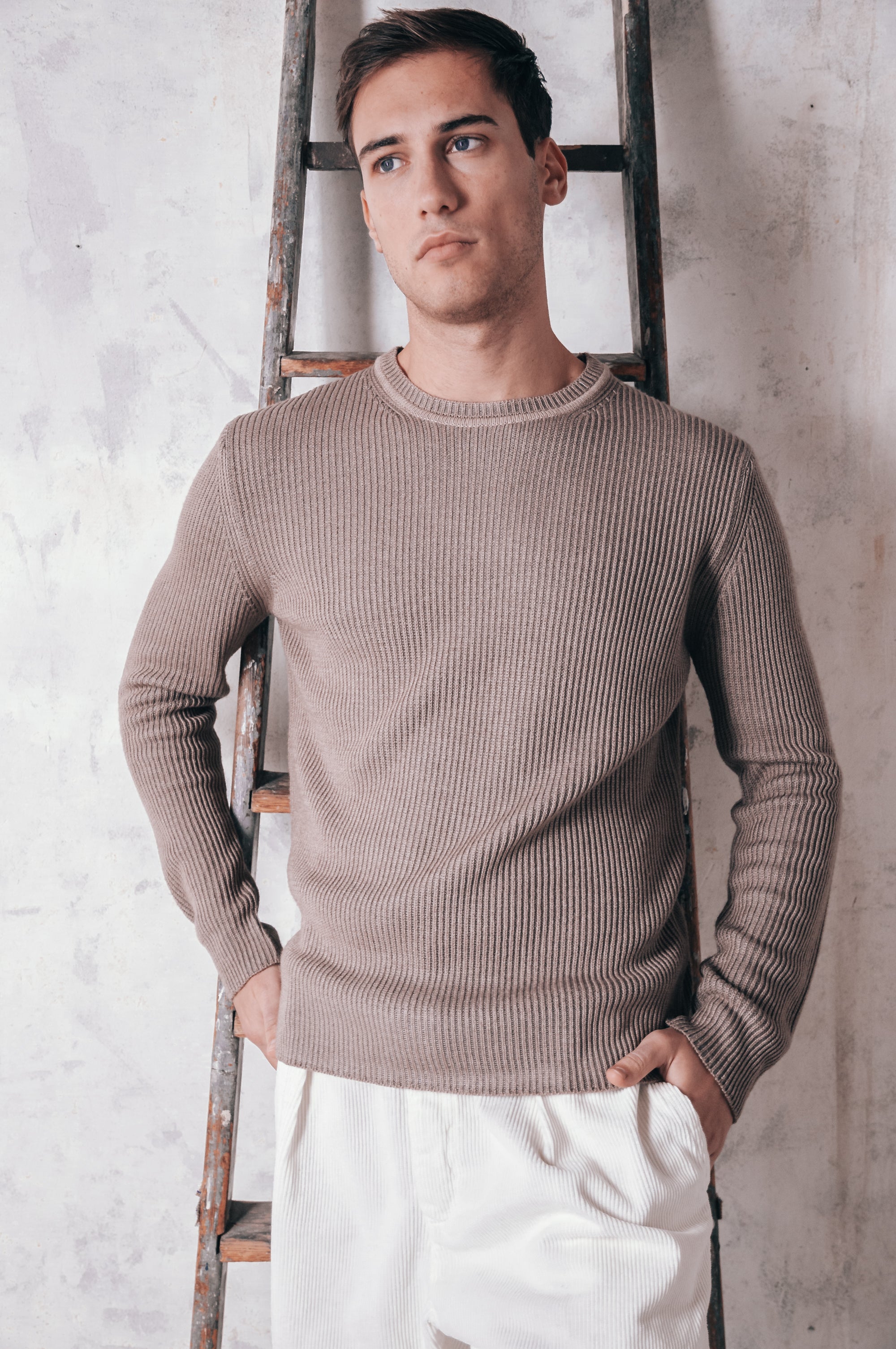 Kodiak Ribbed Heavy Sweater - Breakers