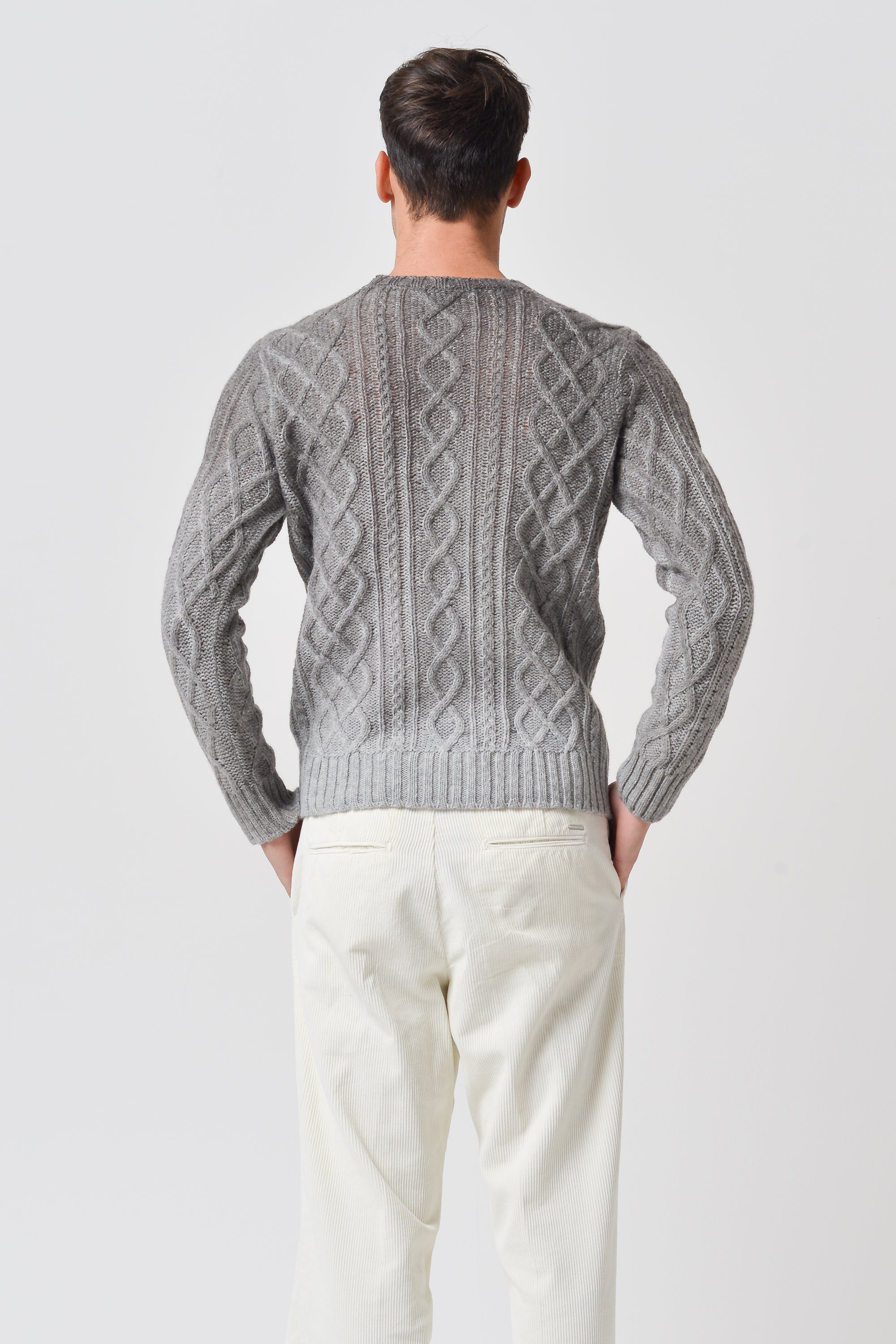 Aran Knit Crewneck - Castoro