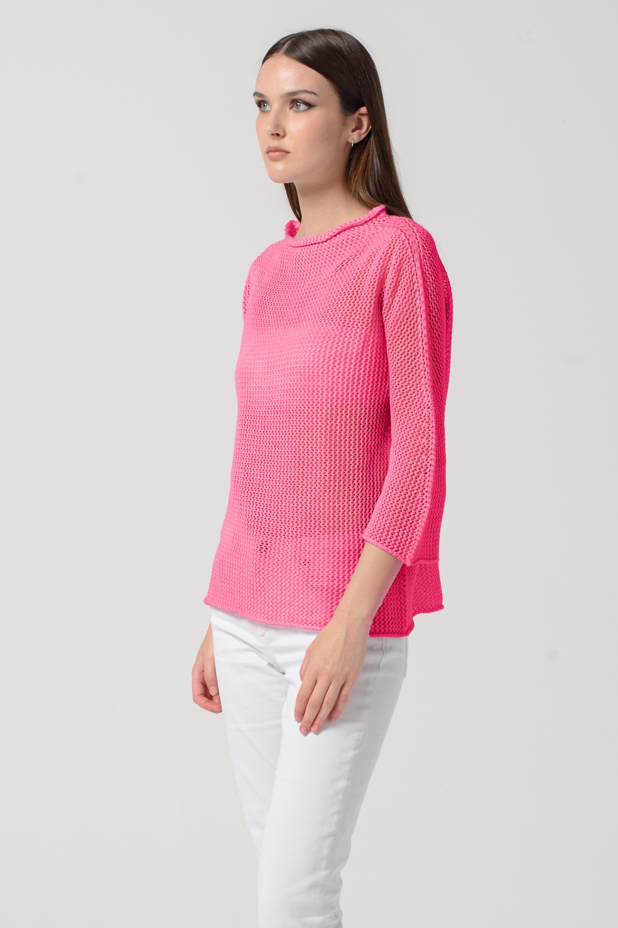 Maglia Traforata - Lampone