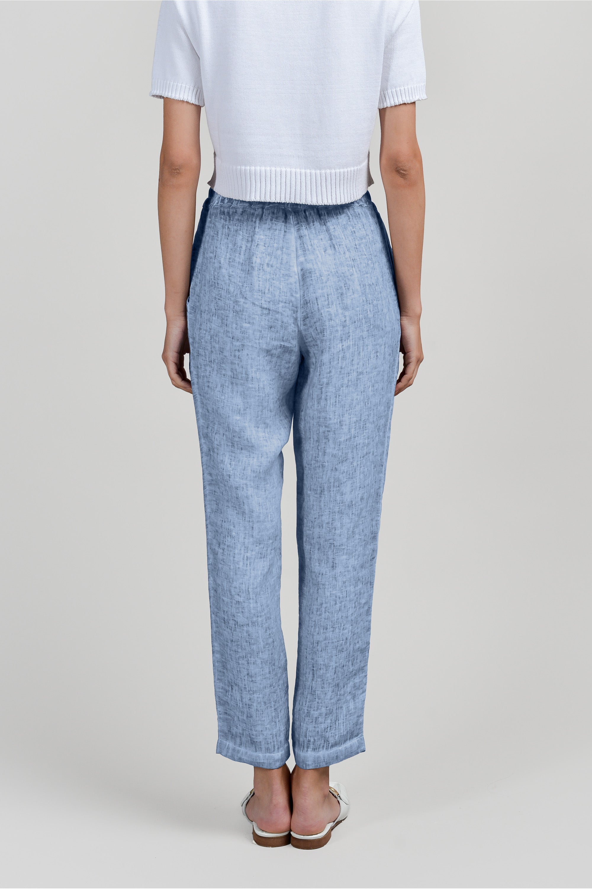 Linen Slacks - Polar