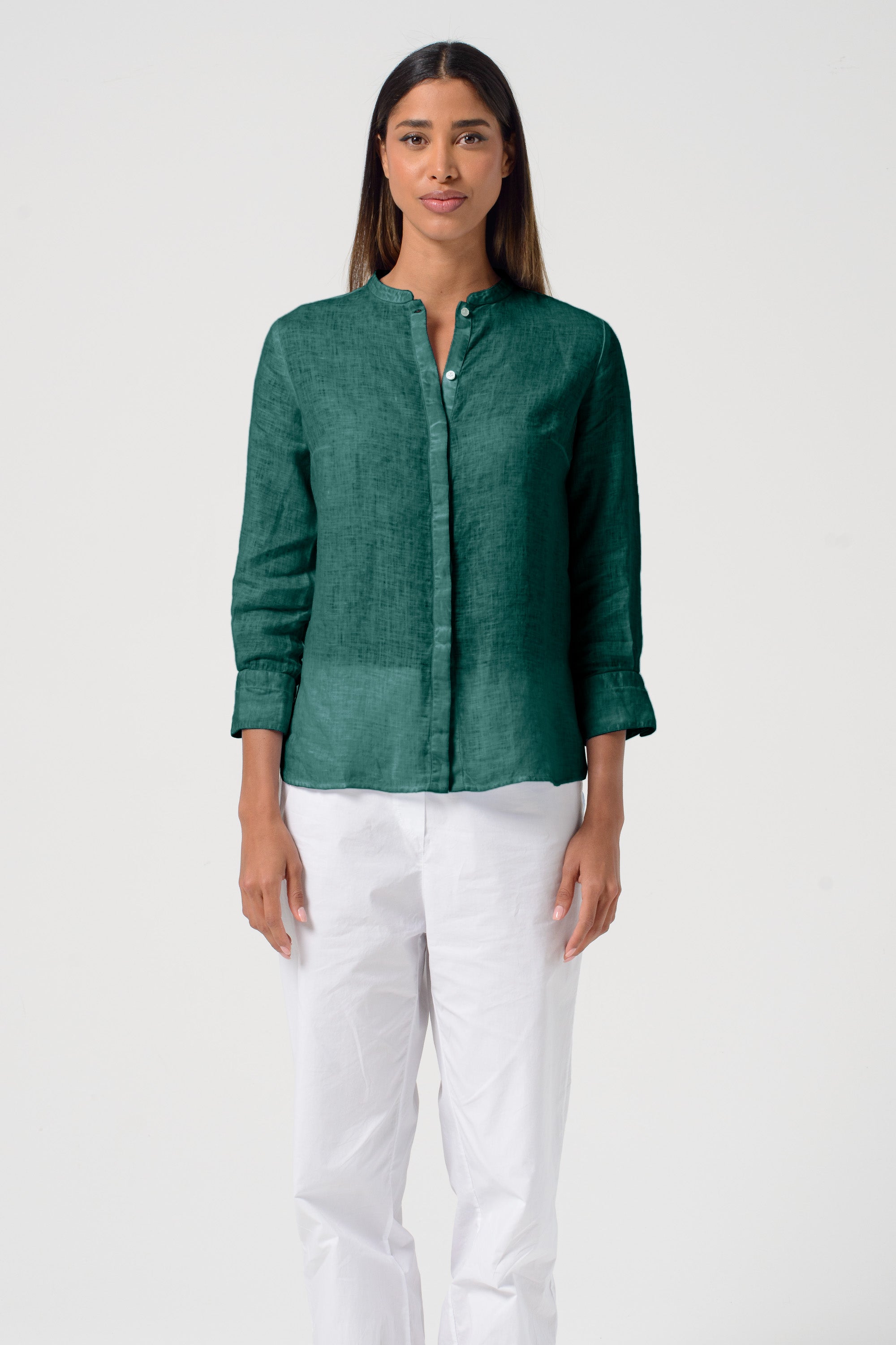 Asia Linen Shirt - Lagoon