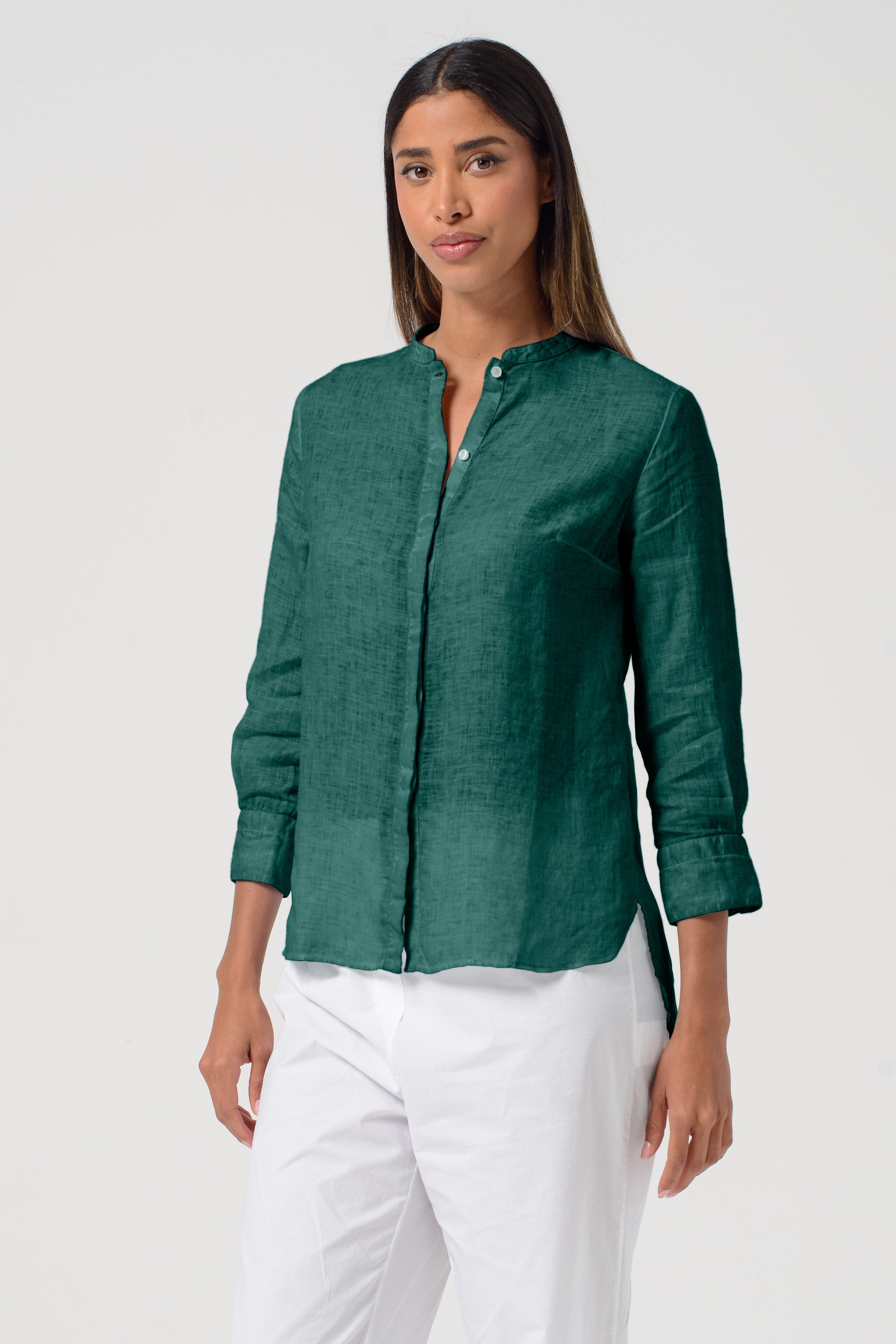 Asia Linen Shirt - Lagoon