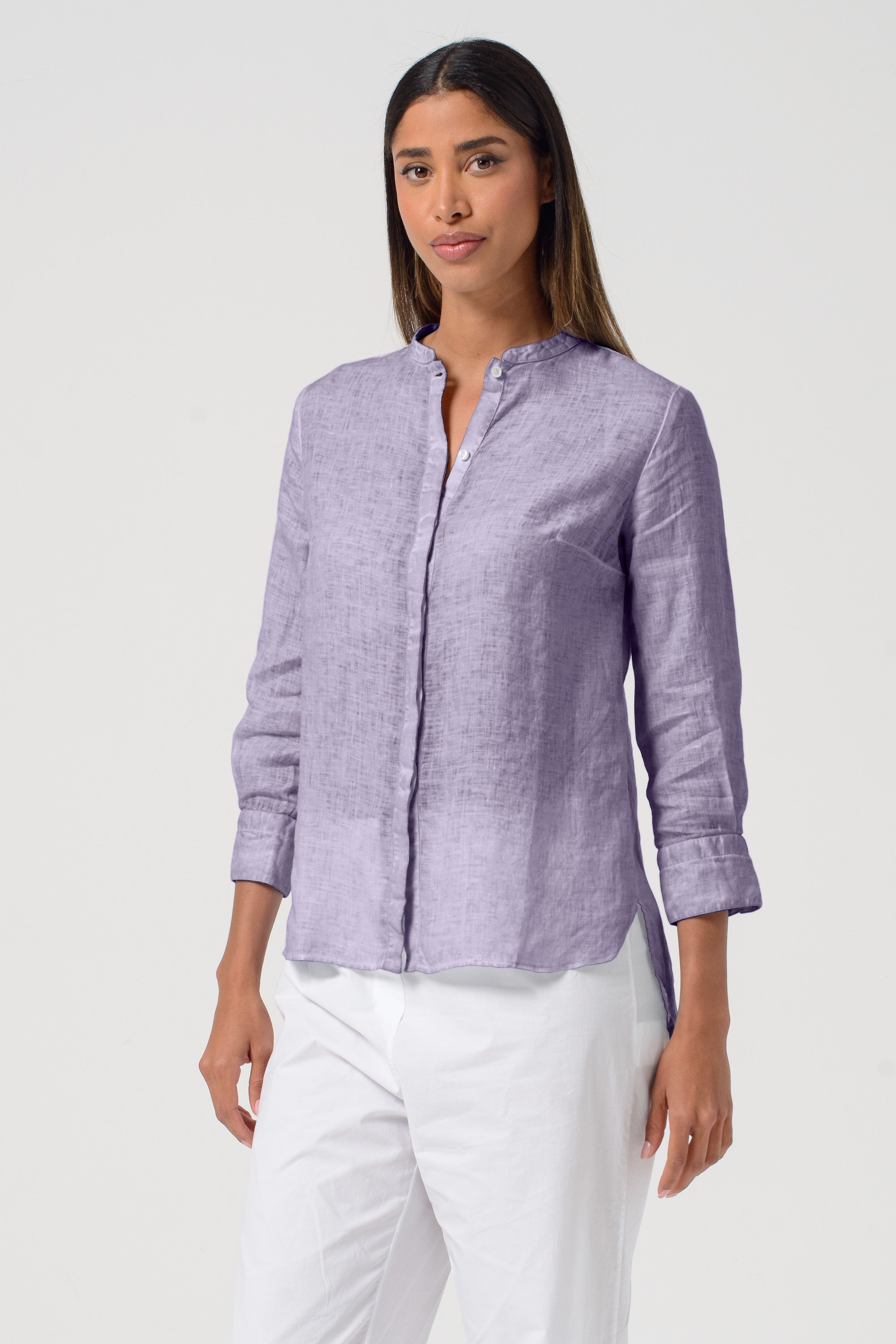 Asia Linen Shirt - Mauve