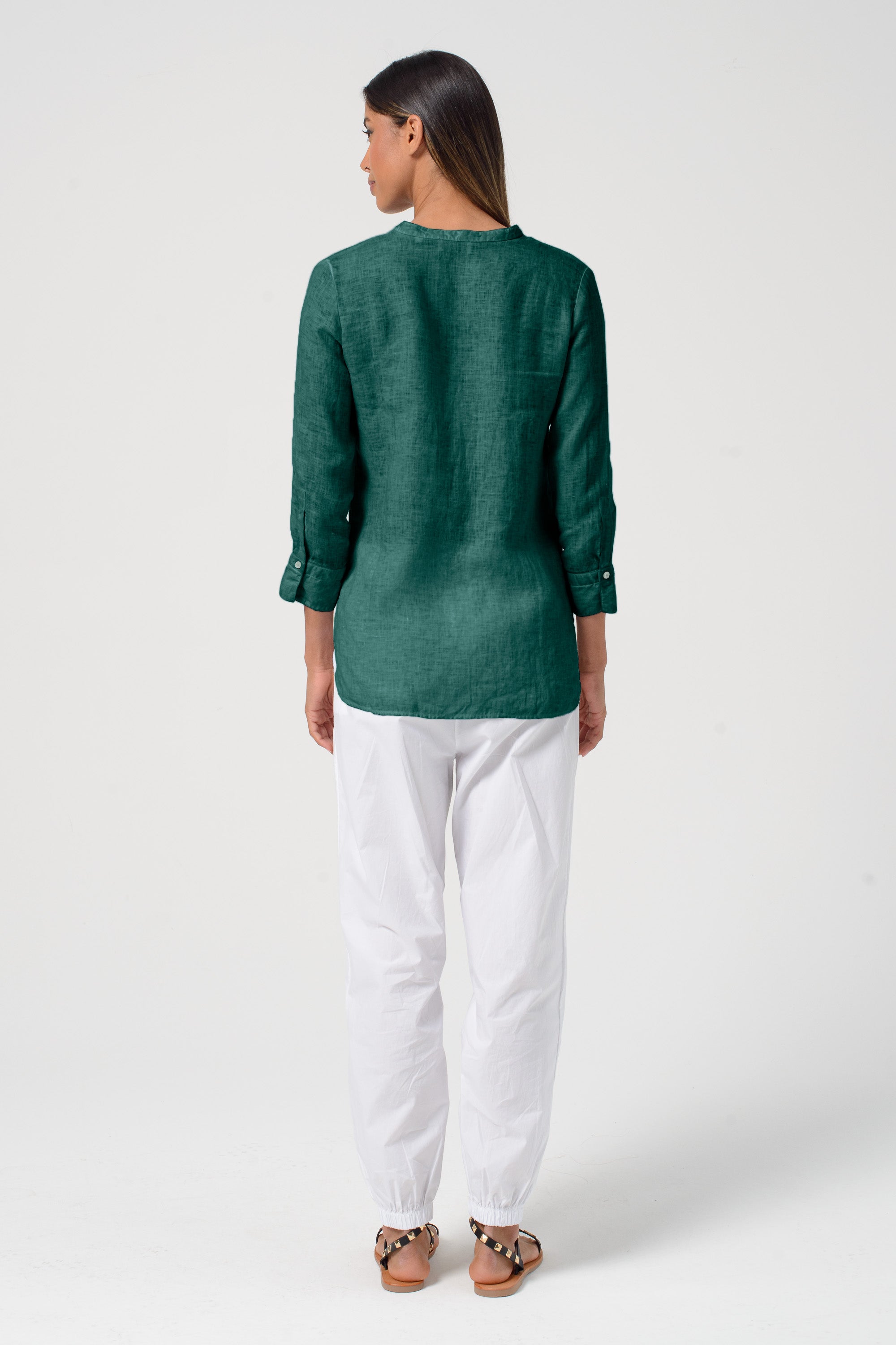 Asia Linen Shirt - Lagoon