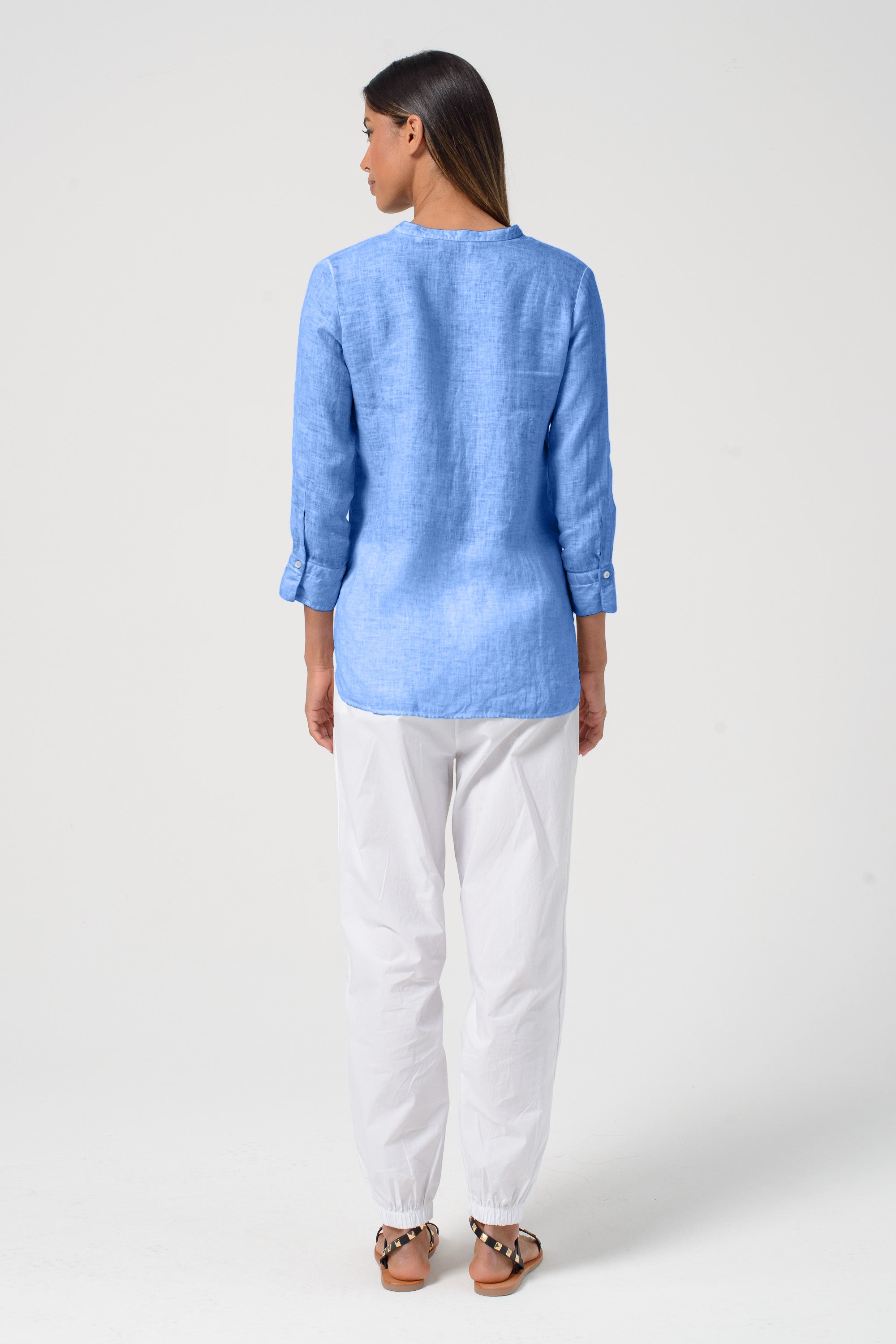 Asia Linen Shirt - Santorini