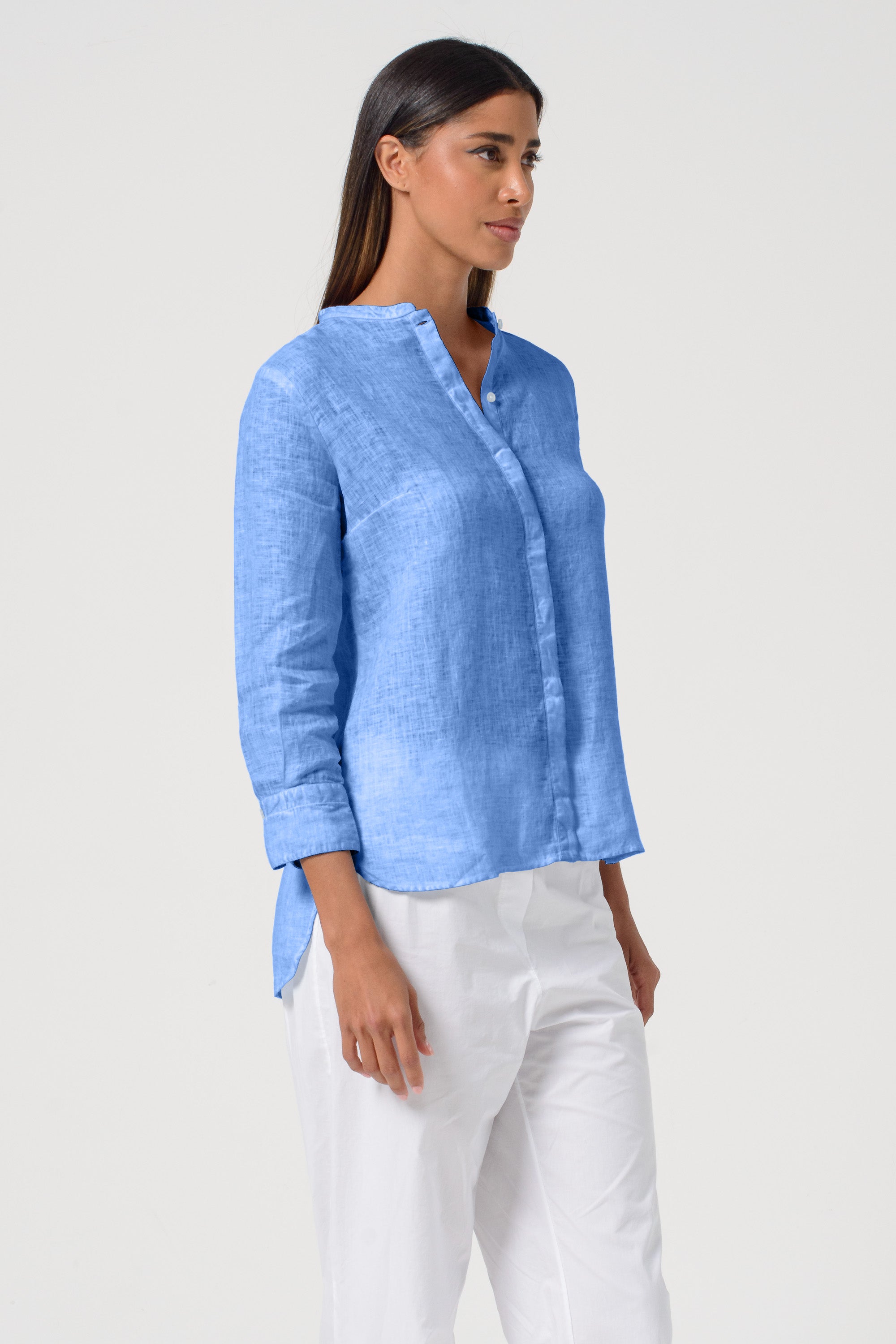 Asia Linen Shirt - Santorini
