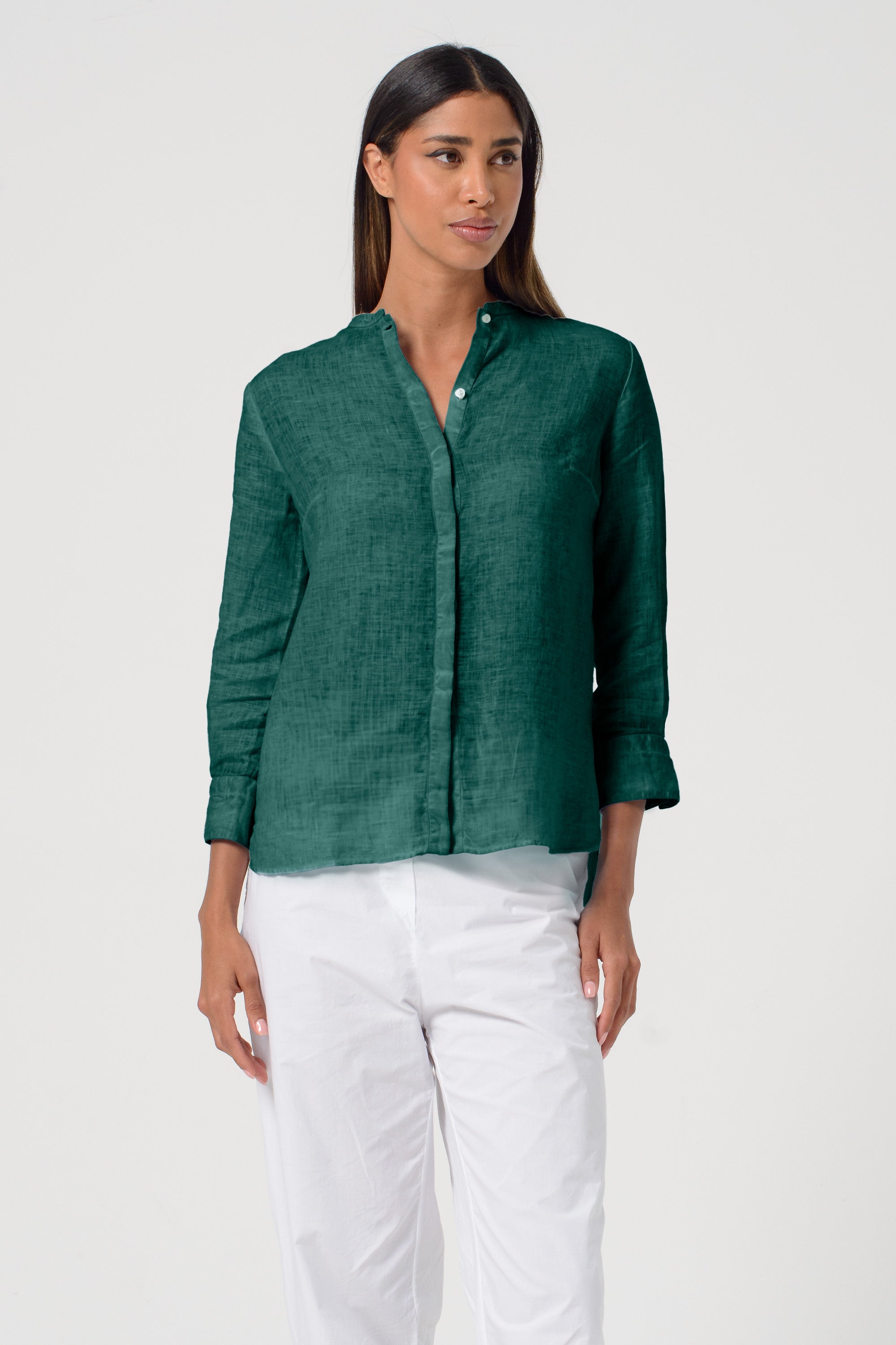 Asia Linen Shirt - Lagoon